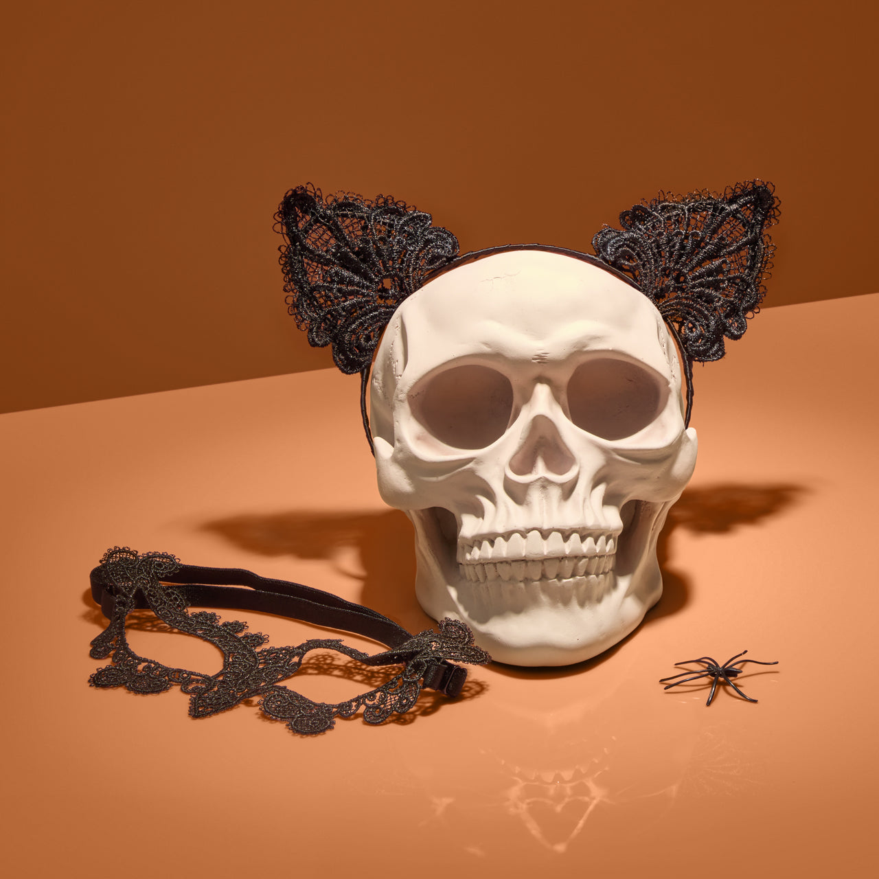 Black Cat Lace Headband & Mask - Image 5