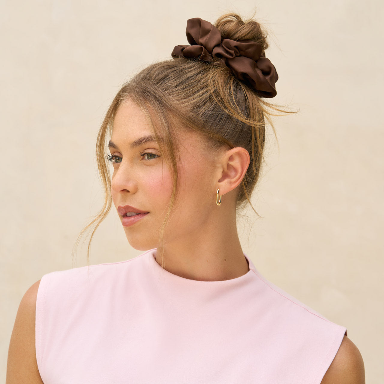 Black & Chocolate Oversized Scrunchies - Image 2