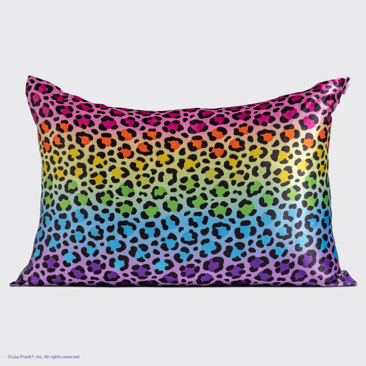Lisa Frank x Kitsch Satin Pillowcase in Rainbow Leopard 2 Pack - Image 4