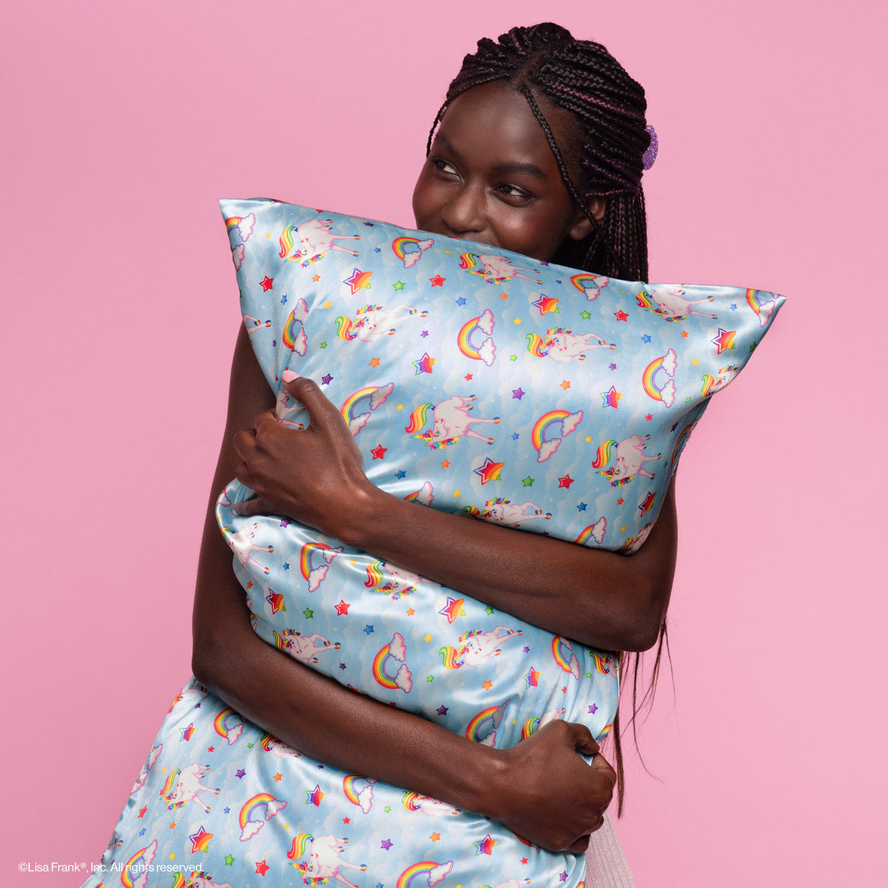 Lisa Frank x Kitsch Satin Pillowcase in Markie™ 4 Pack - Image 3