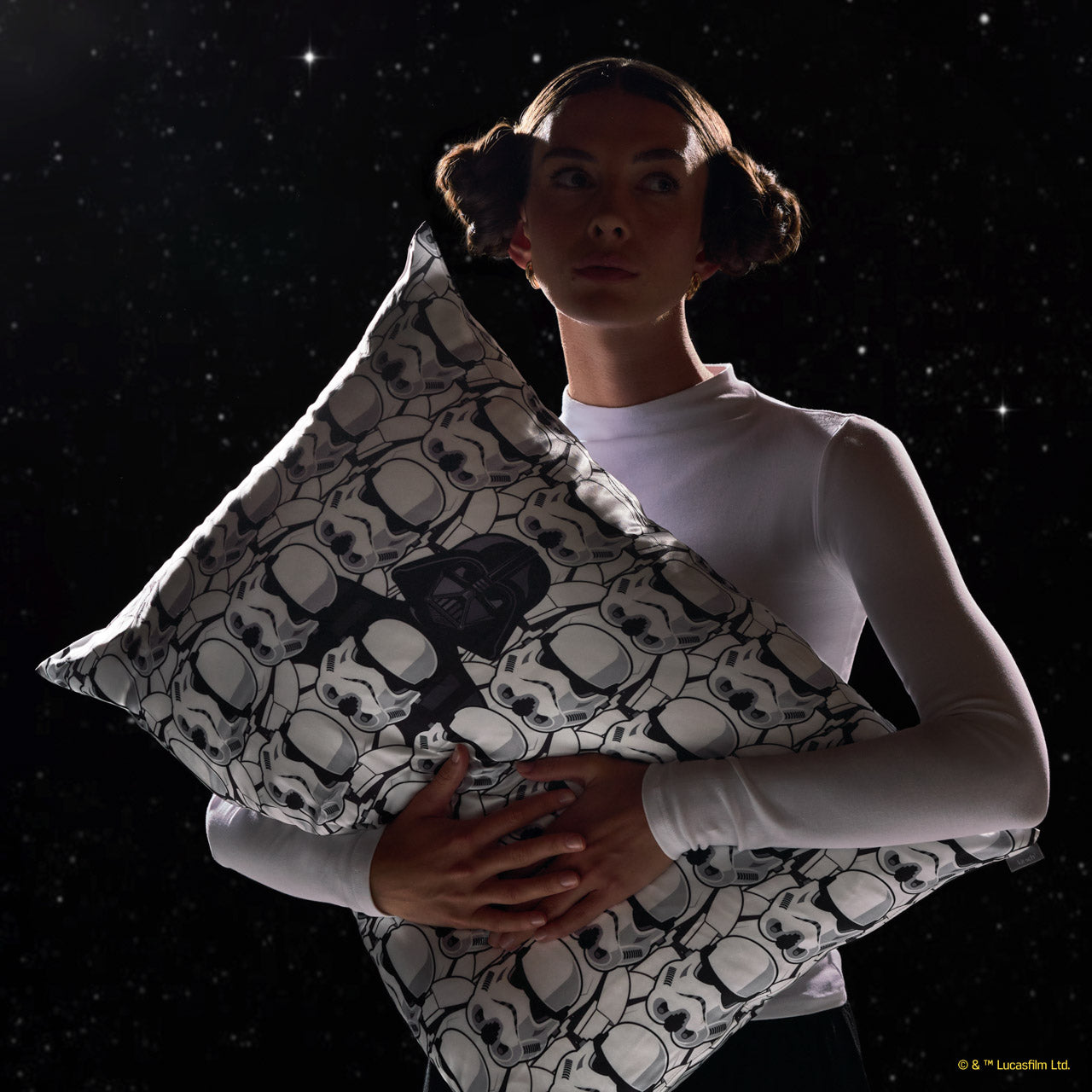 Star Wars™ & Kitsch Satin Pillowcase in Darth Vader & Stormtroopers 2 Pack - Image 3