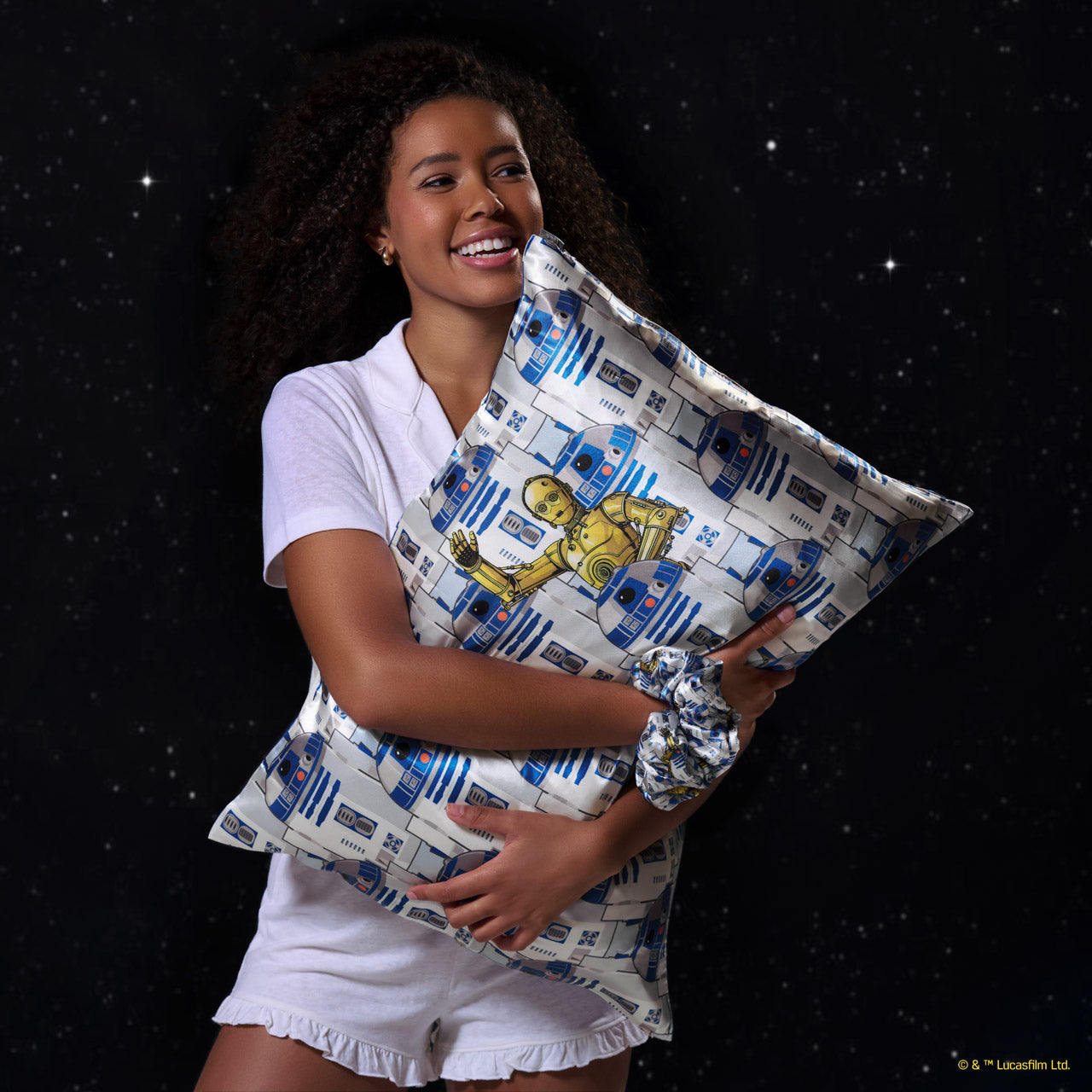 Star Wars™ & Kitsch Satin Pillowcase in R2-D2 & C-3PO 2 Pack - Image 3