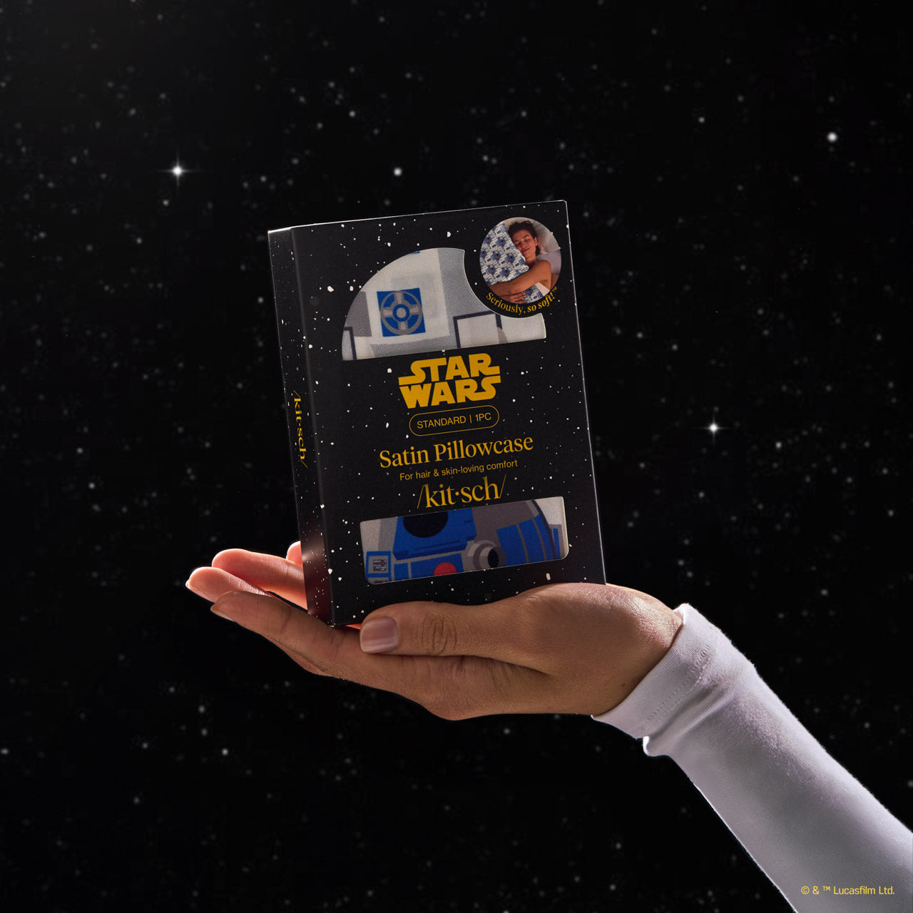 Star Wars™ & Kitsch Satin Pillowcase in R2-D2 & C-3PO 2 Pack - Image 5
