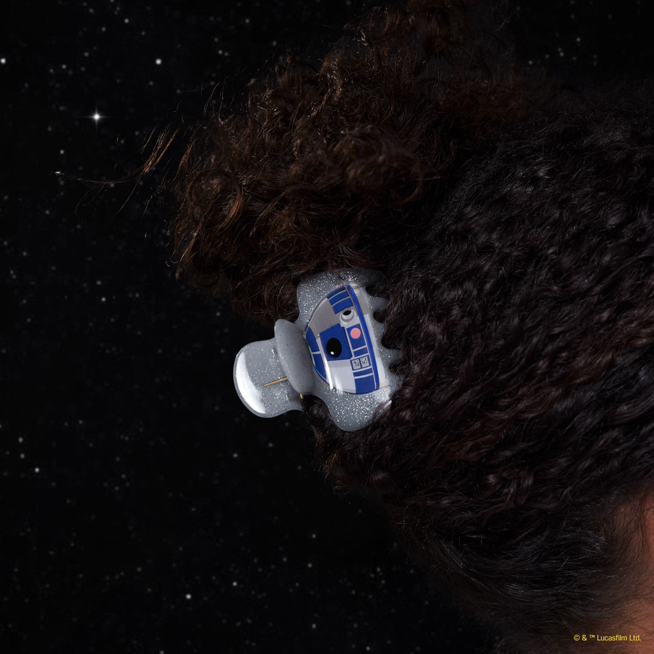 Star Wars™ & Kitsch Glitter Cloud Clip in R2-D2 - Image 4