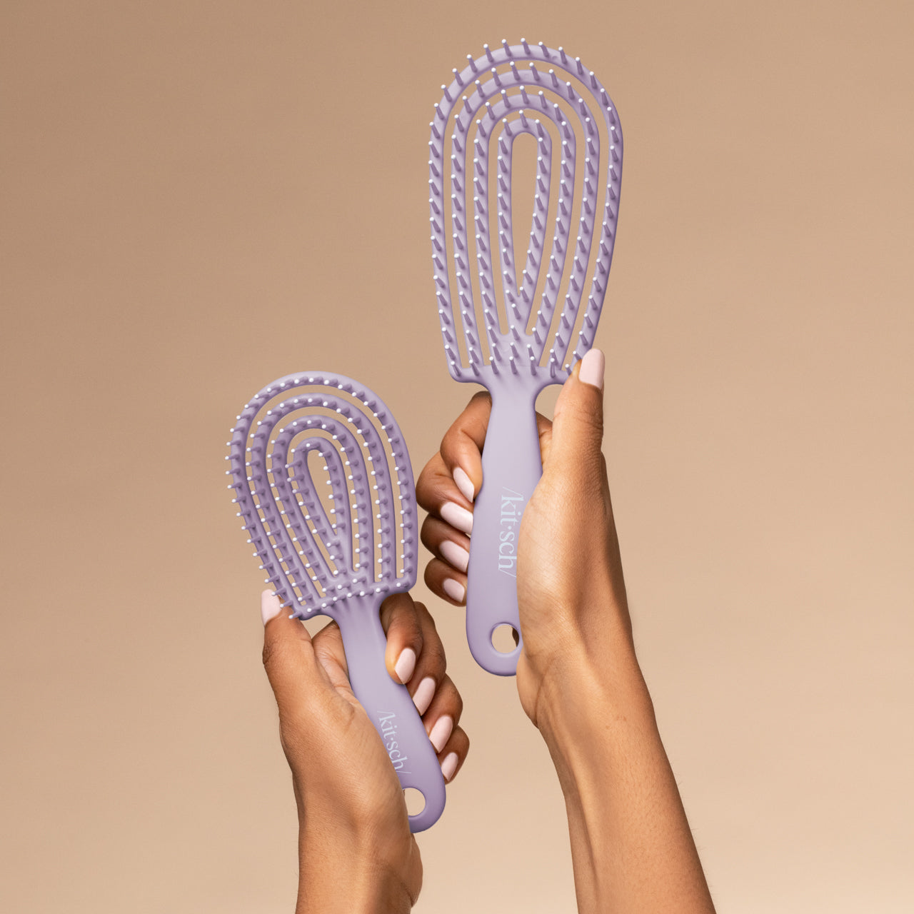 Soft Violet Detangling Flexi Brush - Mini - Image 5