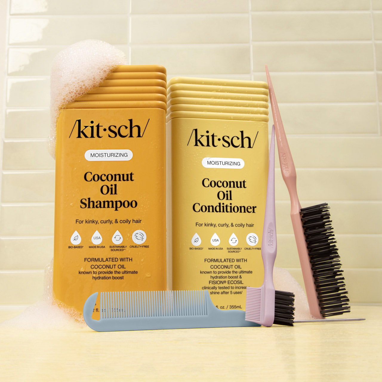 Coconut Oil Shampoo & Conditioner Combo for Dry Damaged Hair - Image 10