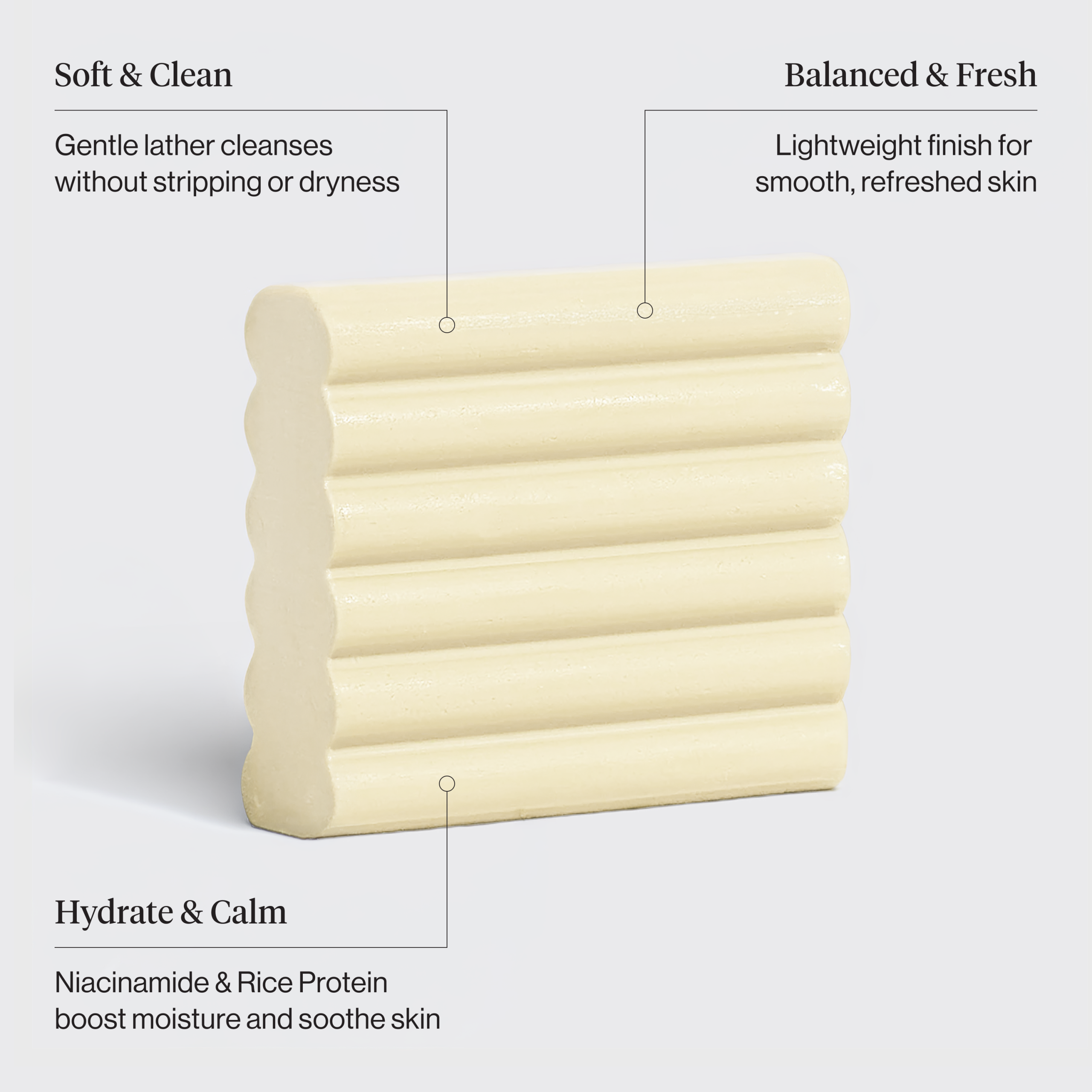 Rice Water Protein Restoring Face & Body Wash Bar - Image 2