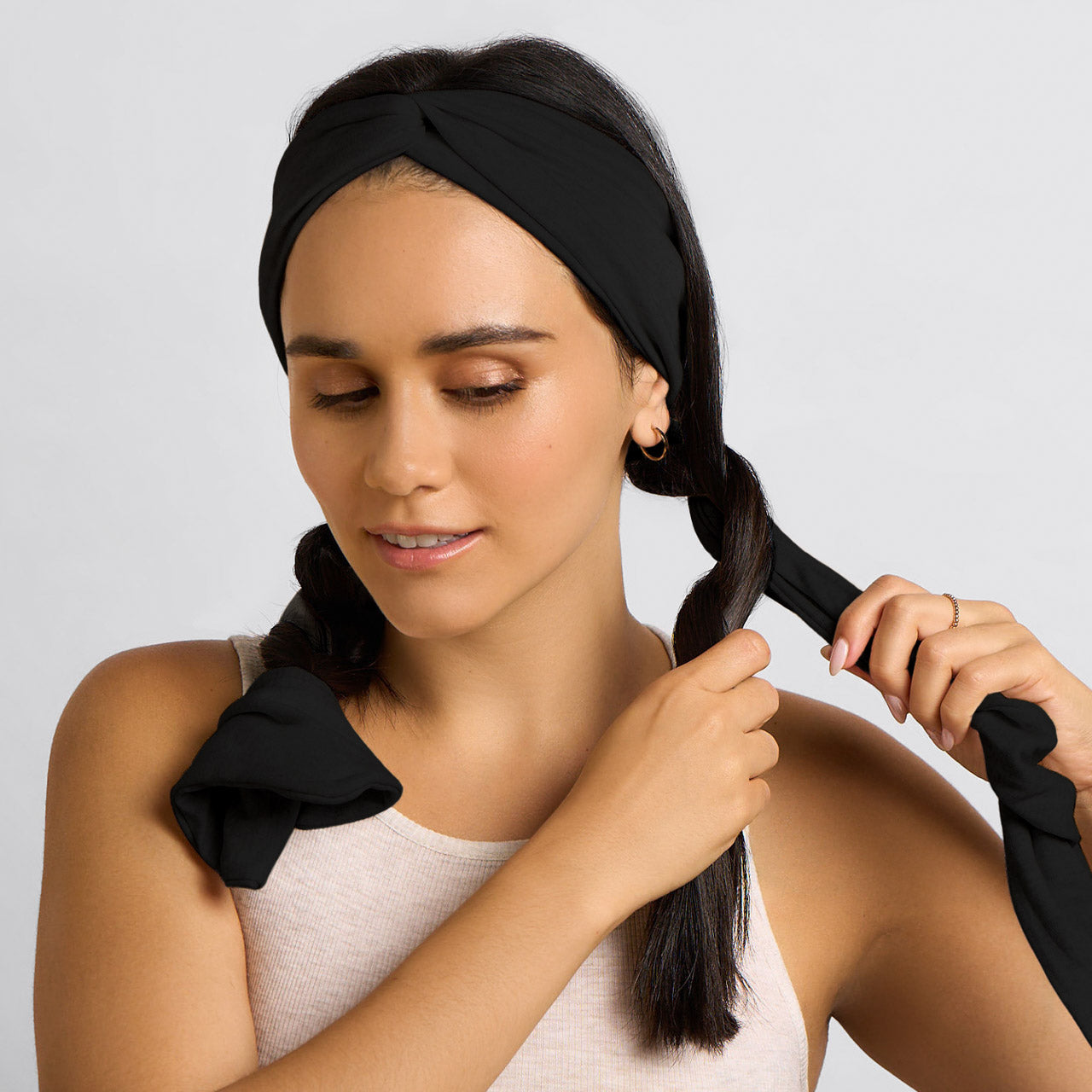 Black Set & Flow Active Curling Headband - Image 2