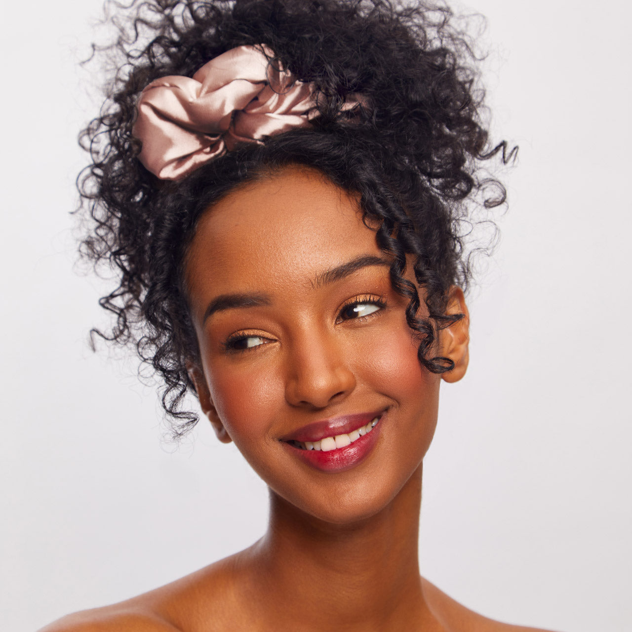 Blush Satin Pillow Scrunchies® 4pc Set - Image 2