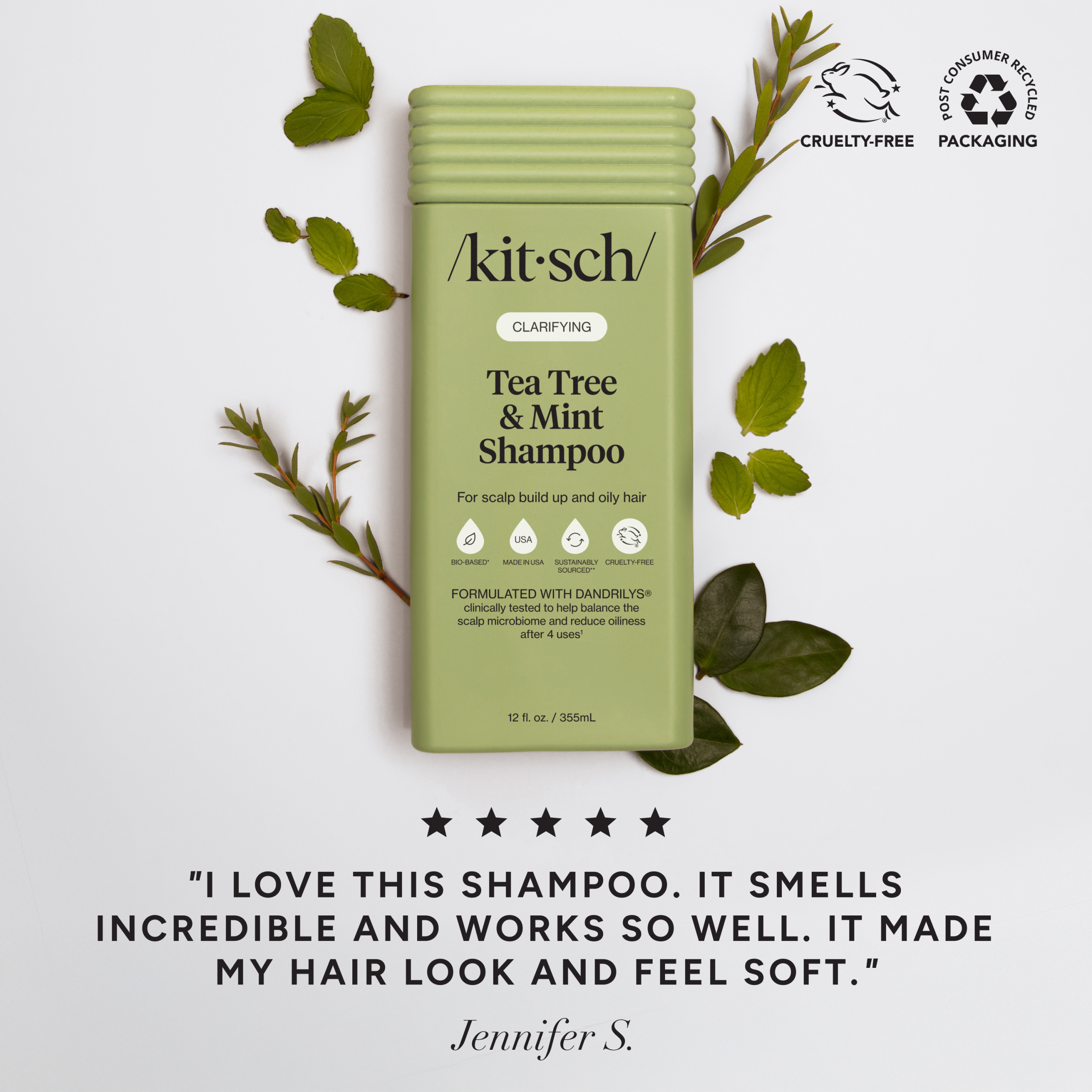 Tea Tree & Mint Clarifying Shampoo & Conditioner Combo - Image 2
