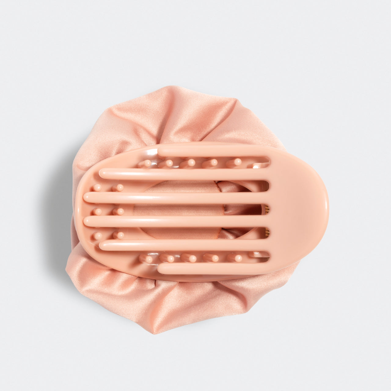 Satin Rosette Flat Cloud Clip in Terracotta - Medium - Image 5