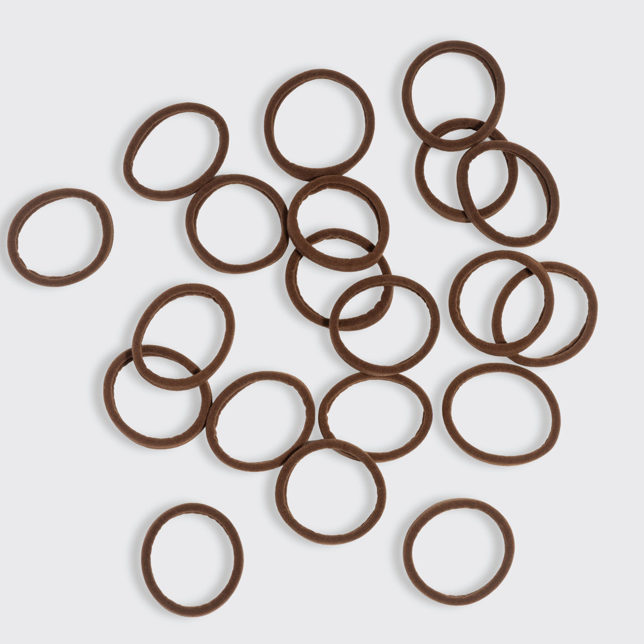 Chocolate Seamless Hair Elastics 20pc Set - Image 3