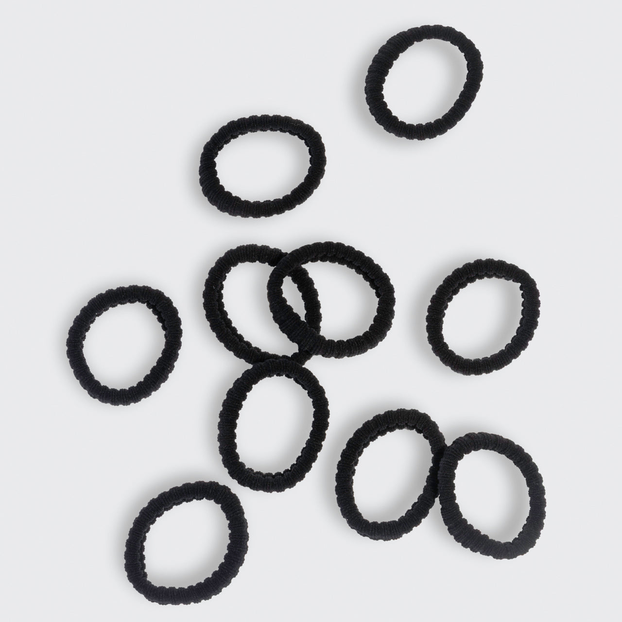 Black Ribbed Hair Elastics - Image 3