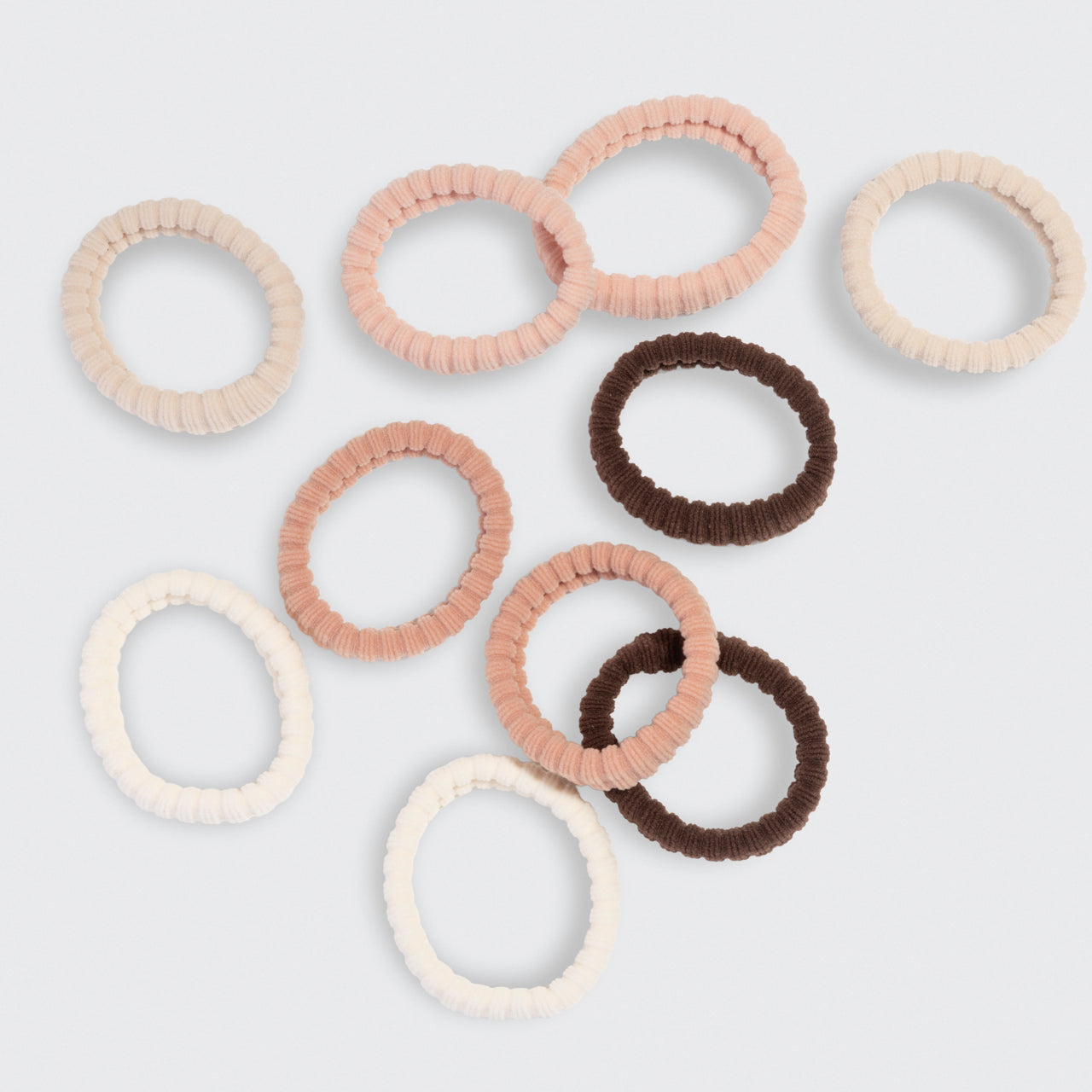 Blush Ribbed Hair Elastics - Image 3
