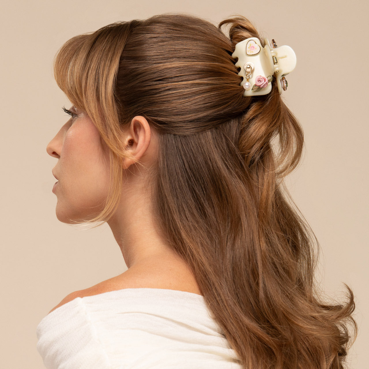 KitschPop™️ Cloud Clip & Charms in Pearlized Cream - Image 4