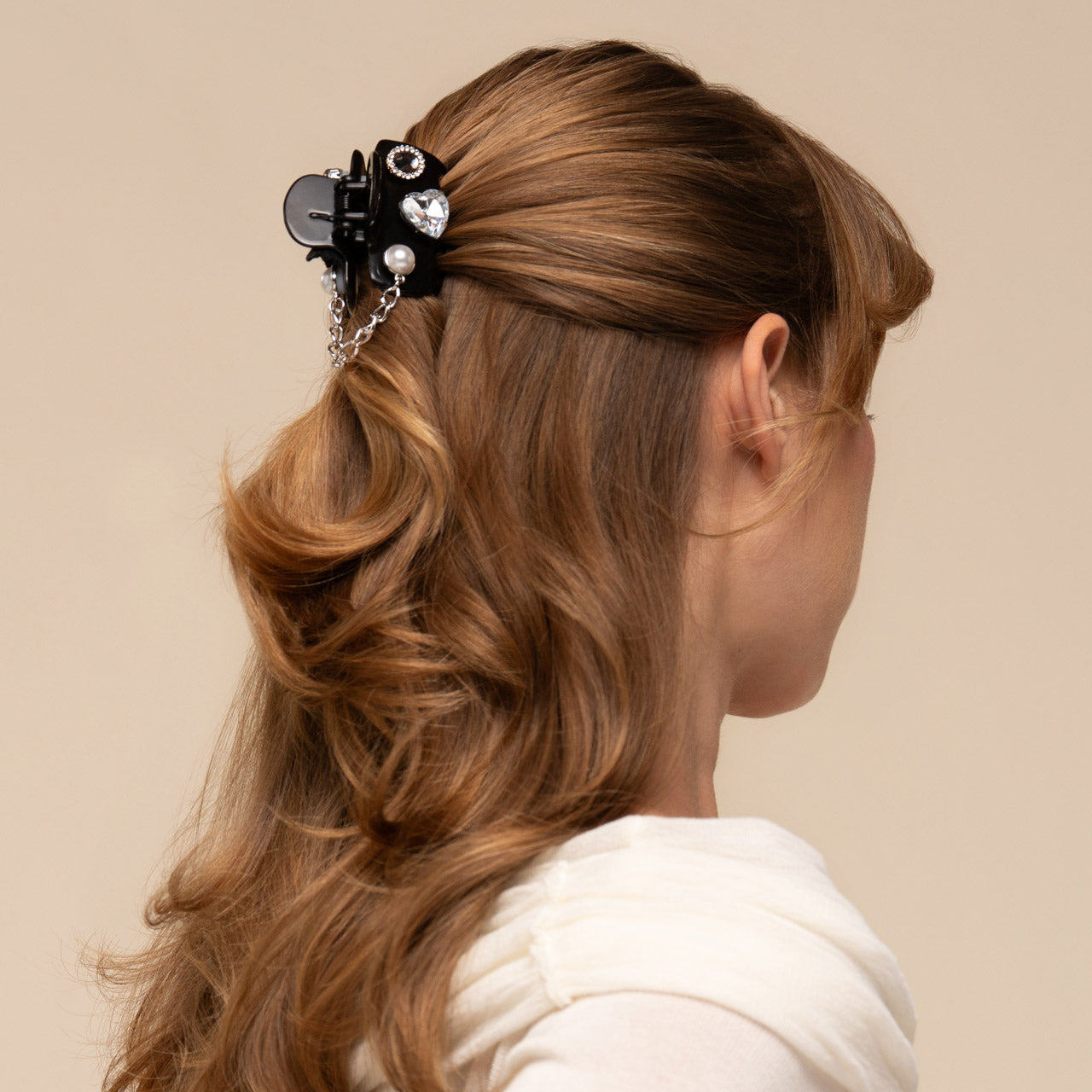 KitschPop™️ Cloud Clip & Charms in Vintage Black - Image 2