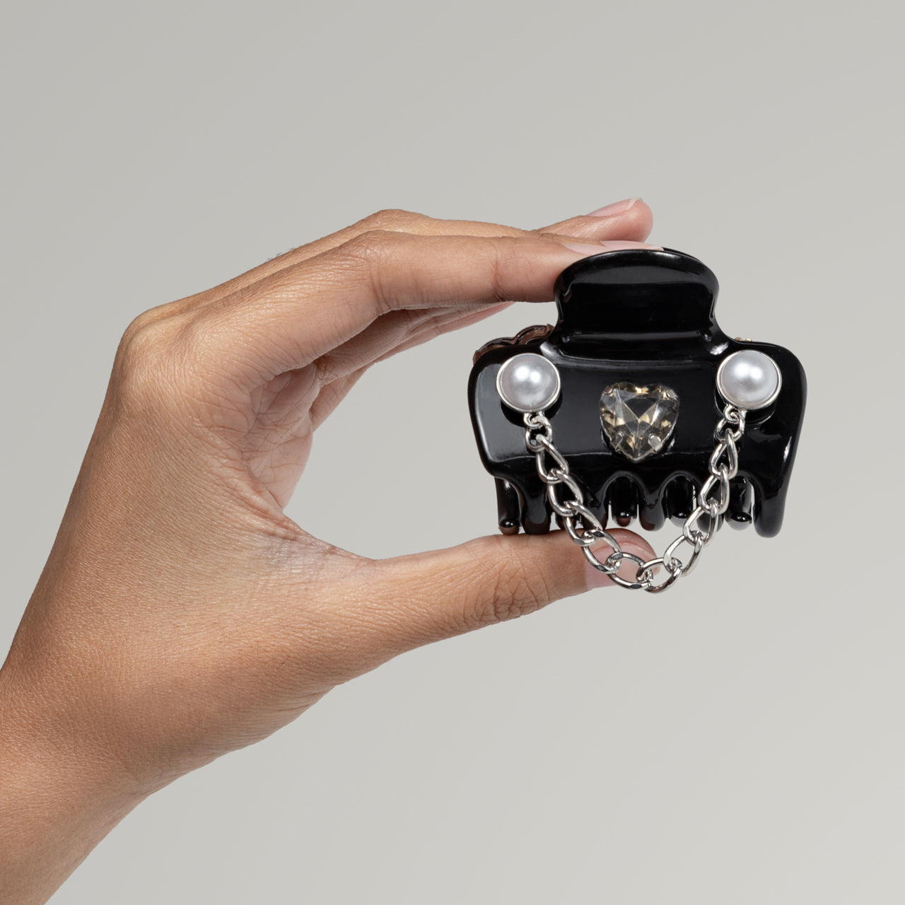 KitschPop™️ Cloud Clip & Charms in Vintage Black - Image 5