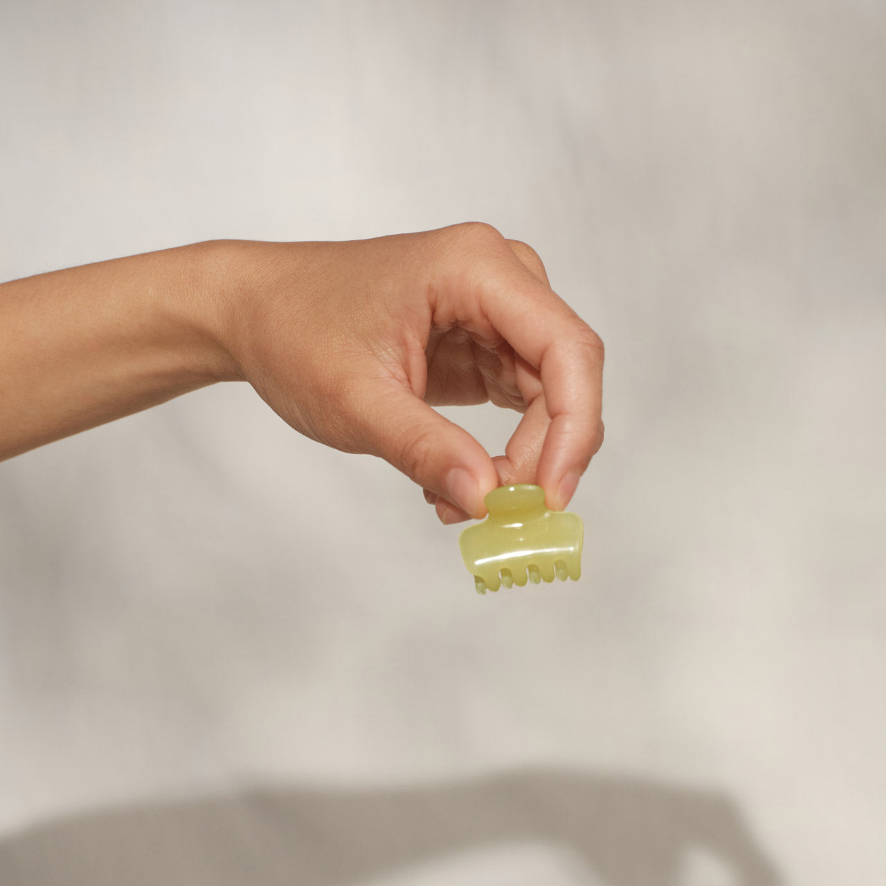 Pearlized Cream & Butter Yellow Jelly Cloud Clips - Mini - Image 3