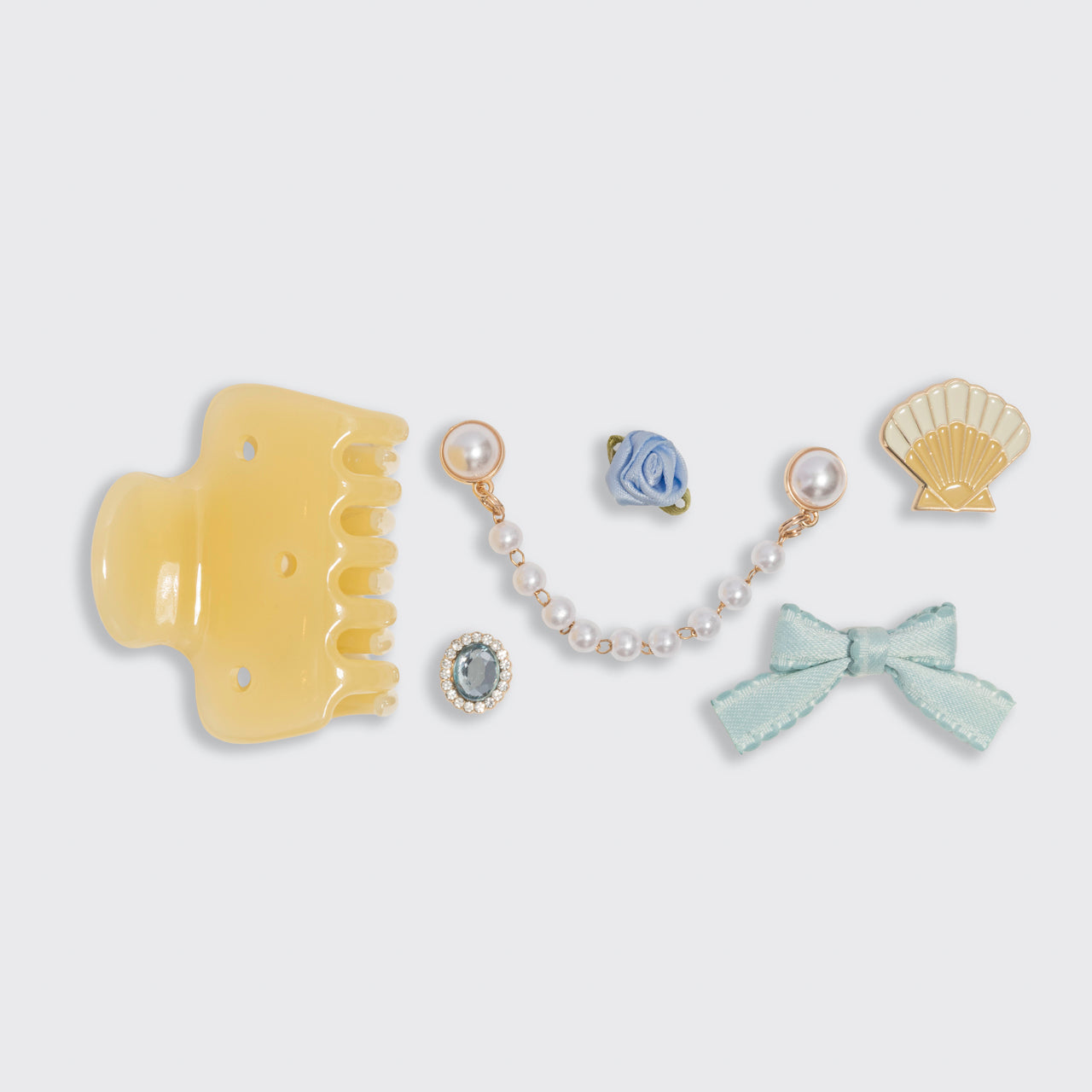 KitschPop™ Coastal Cottage Cloud Clip Set in Butter Yellow - Image 3