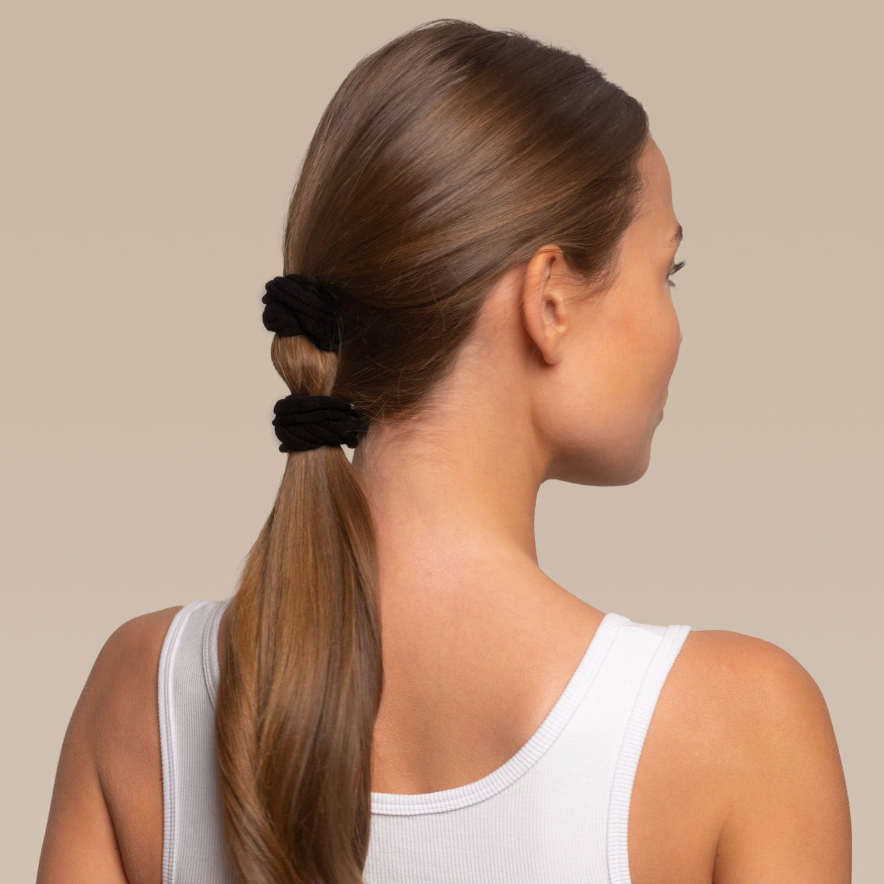 Black Petal Hair Elastics - Image 2