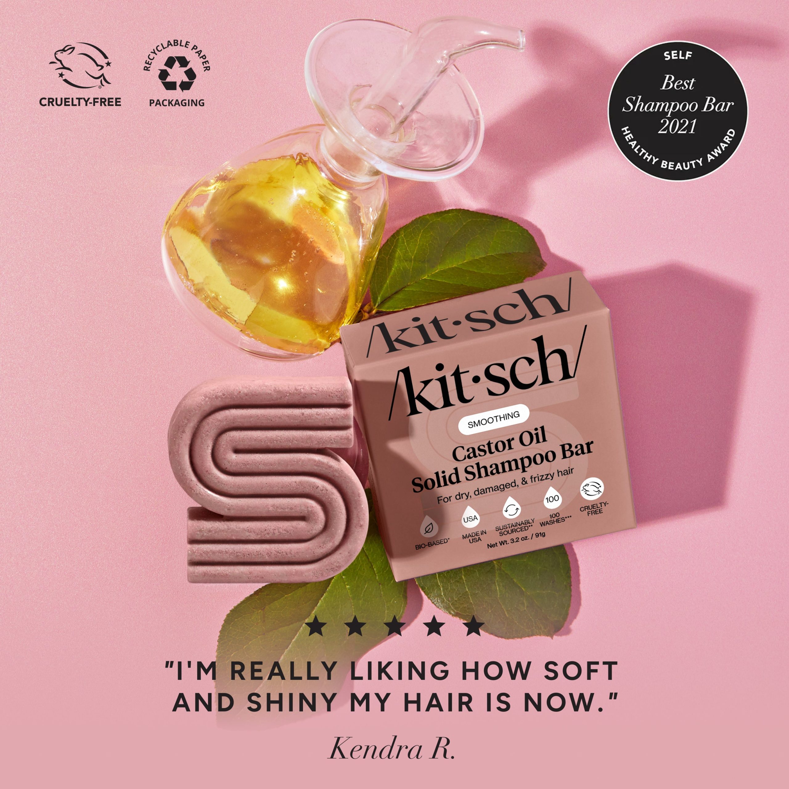 Castor Oil Nourishing Shampoo Bar - Image 2