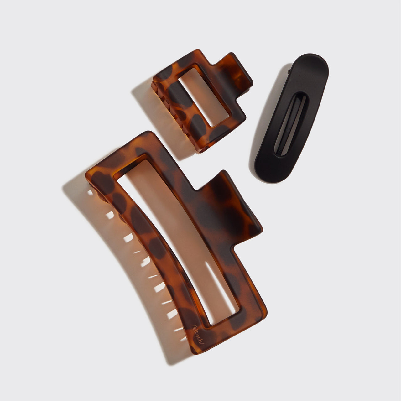 Assorted Rectangle Claw Clips 3pc Set - Image 4