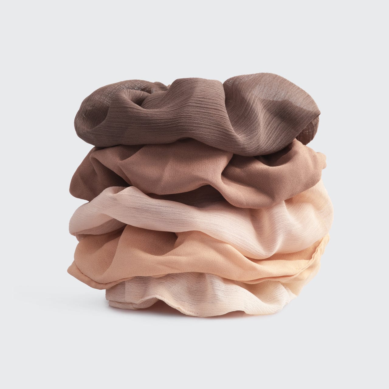 Crepe Scrunchies in Terracotta - Image 3