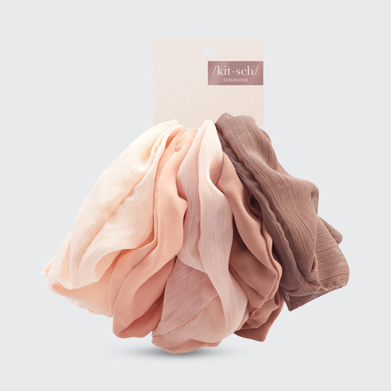 Crepe Scrunchies in Terracotta - Image 4
