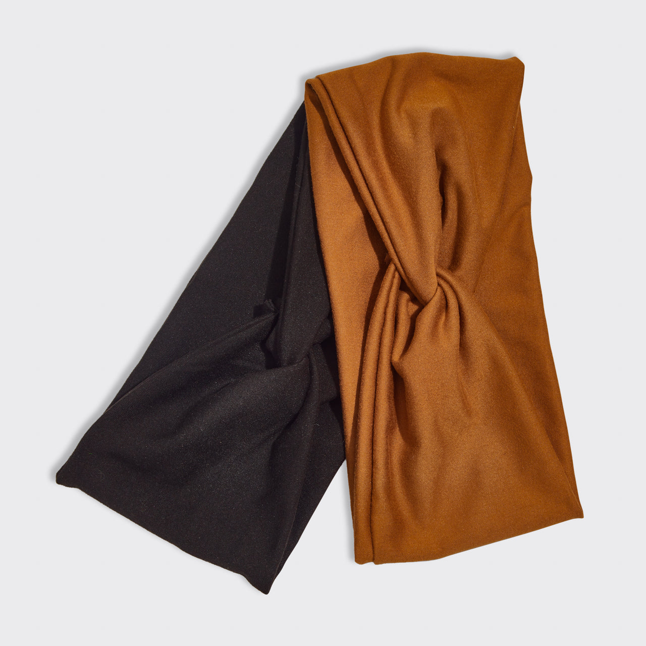 Black & Camel Wide Headbands 2pc Set - Image 3