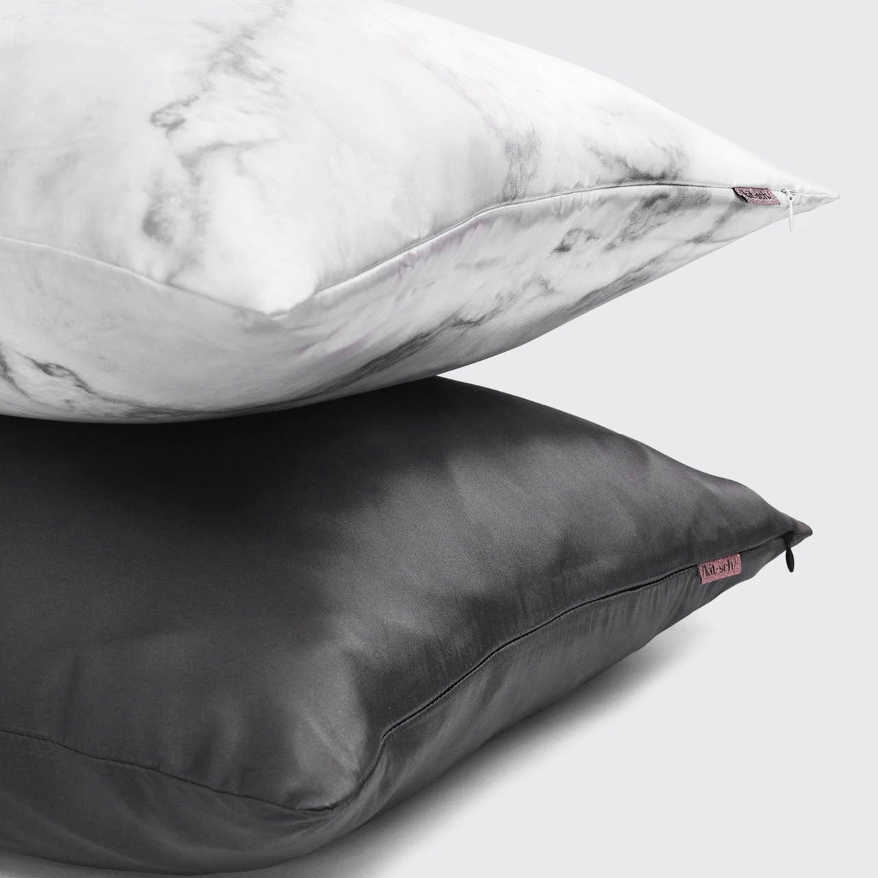 Satin Pillowcase in Charcoal - Image 2