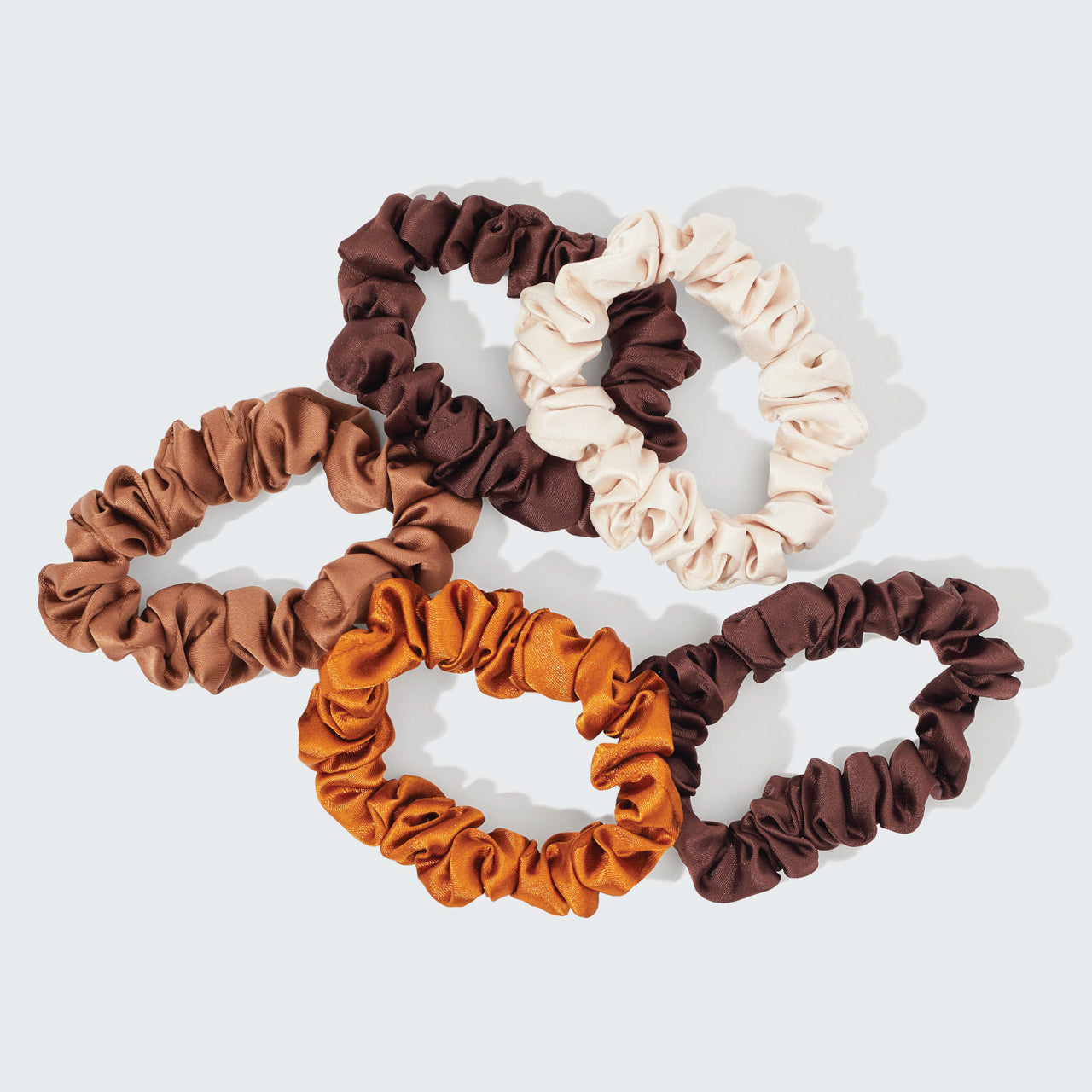 Sedona Satin Petite Scrunchies 5pc Set - Image 4