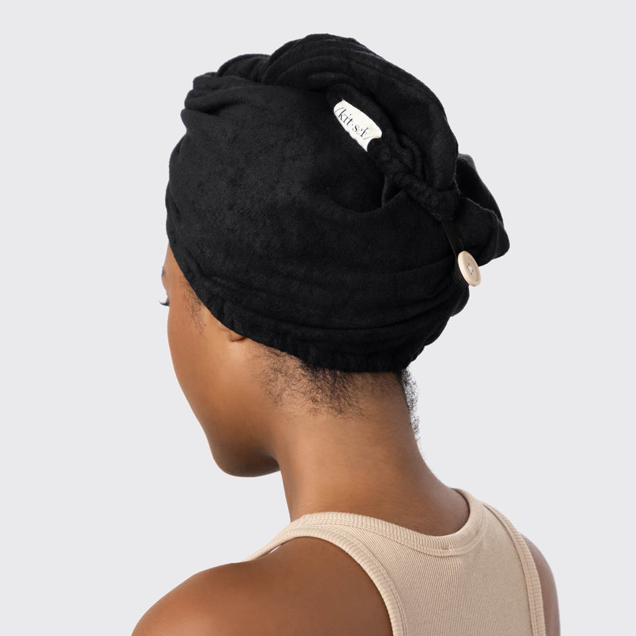 Microfiber Hair Towel - Black - Image 2