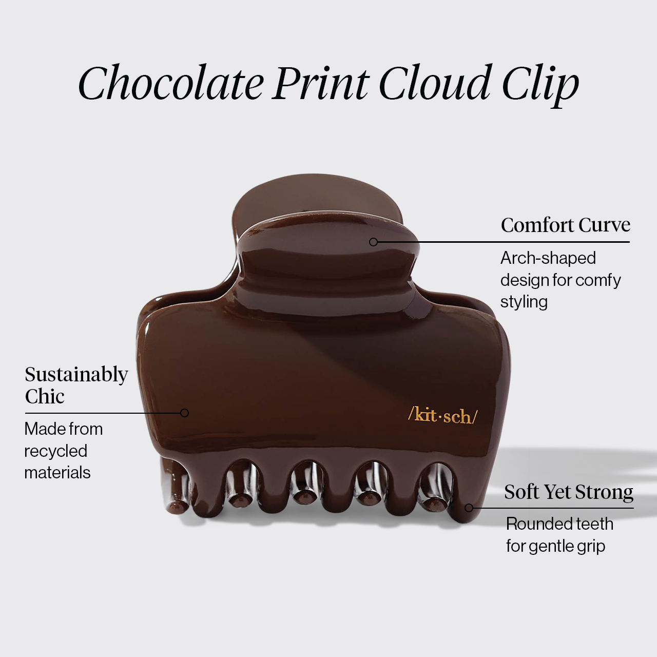 Chocolate Cloud Claw Clip - Image 3