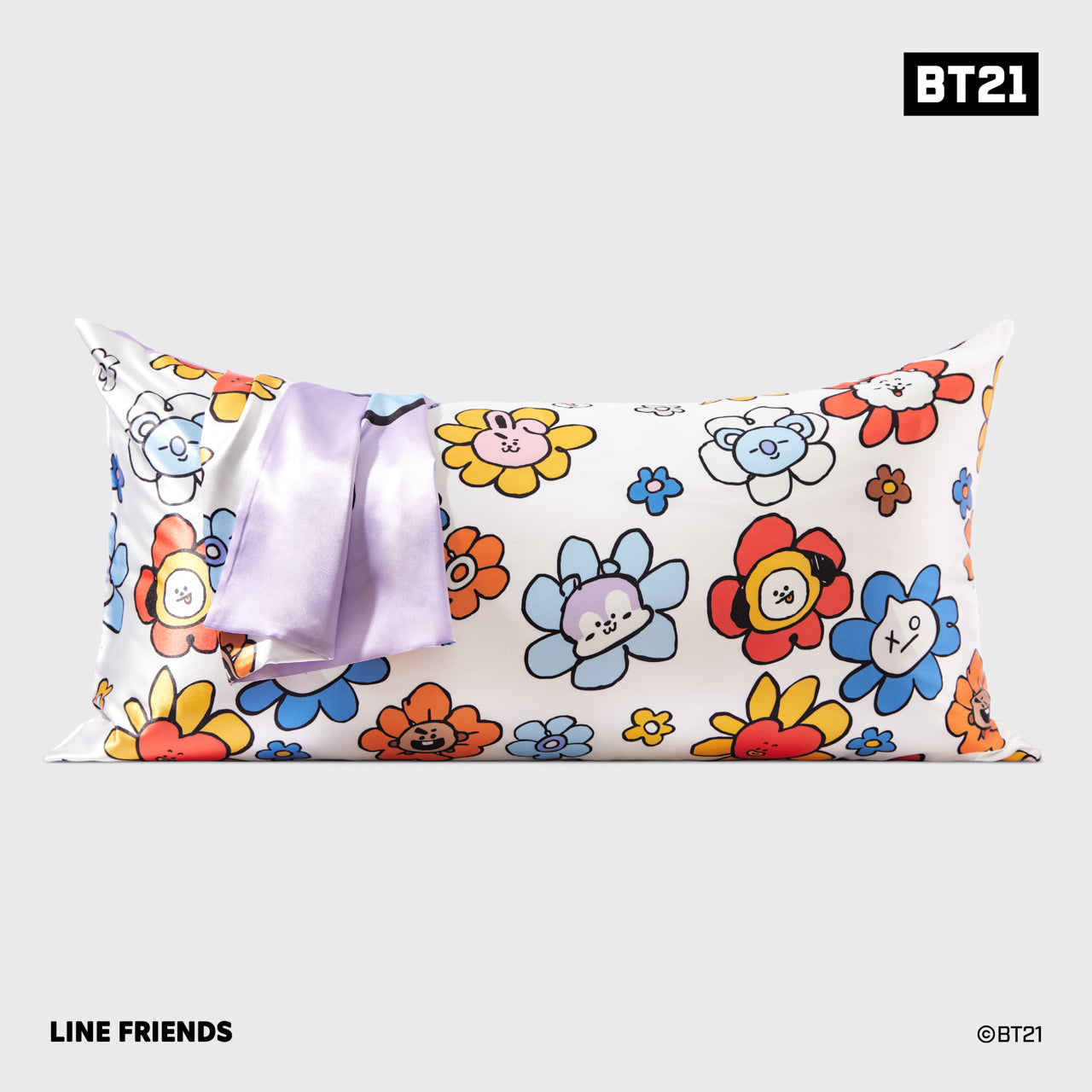 Kitsch x BT21 Satin Pillowcase in MANG - King - Image 2