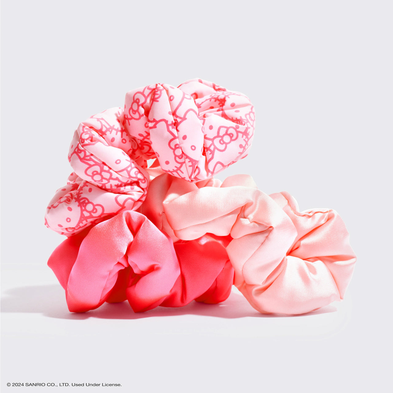 Kitsch x Hello Kitty Puffy Scrunchies 3pc Set - Image 2