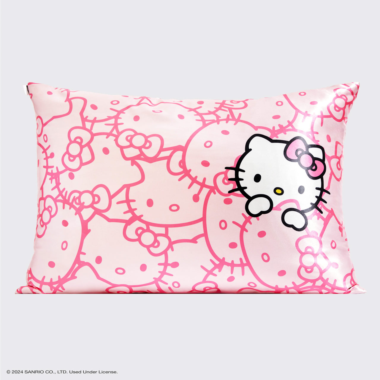 Kitsch x Hello Kitty Satin Pillowcase in Pink Hello Kitty Faces - Image 4