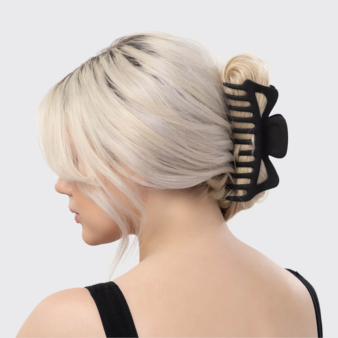 Black & Tort Classic Claw Clips 2pc Set - Jumbo - Image 2