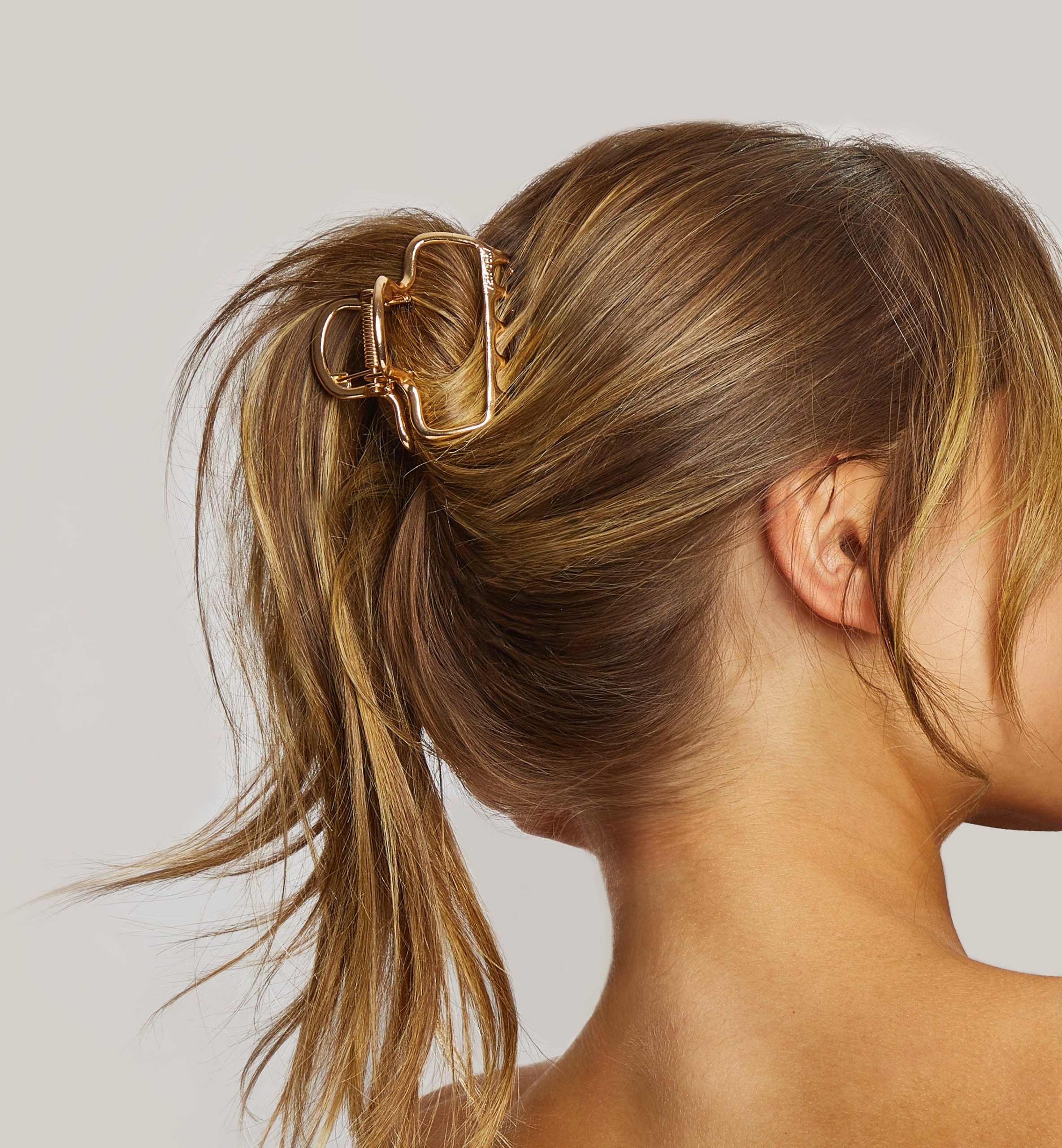 Gold Metal Cloud Claw Clip - Image 2