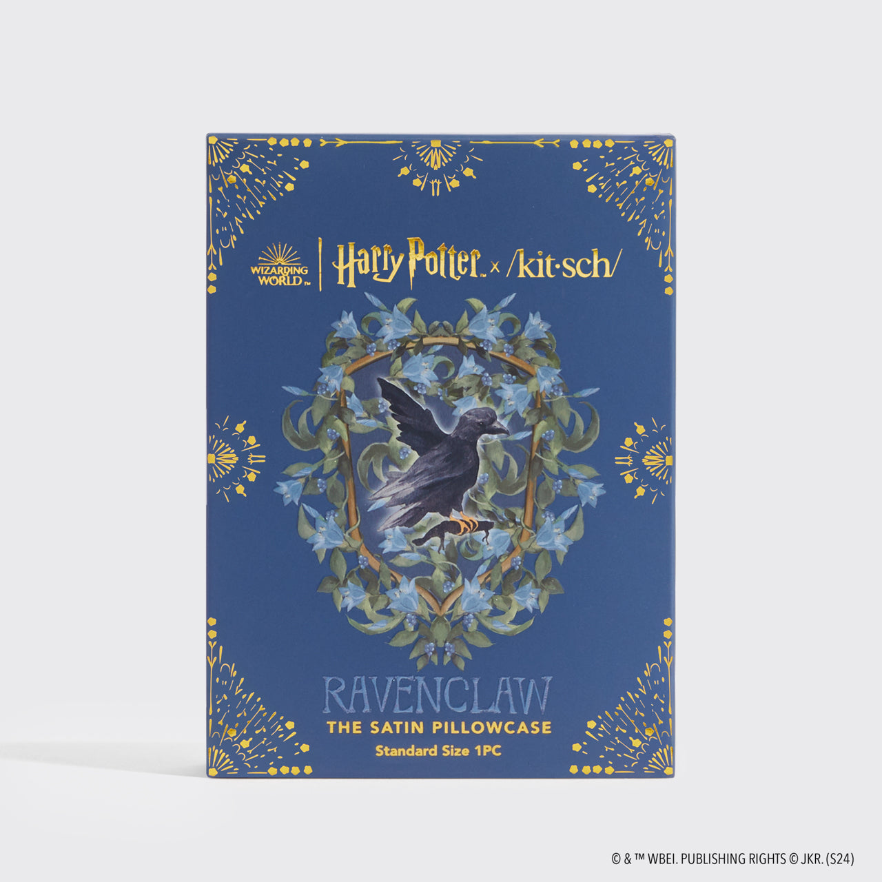 Kitsch x Harry Potter Satin Pillowcase in Ravenclaw 2 Pack - Image 3