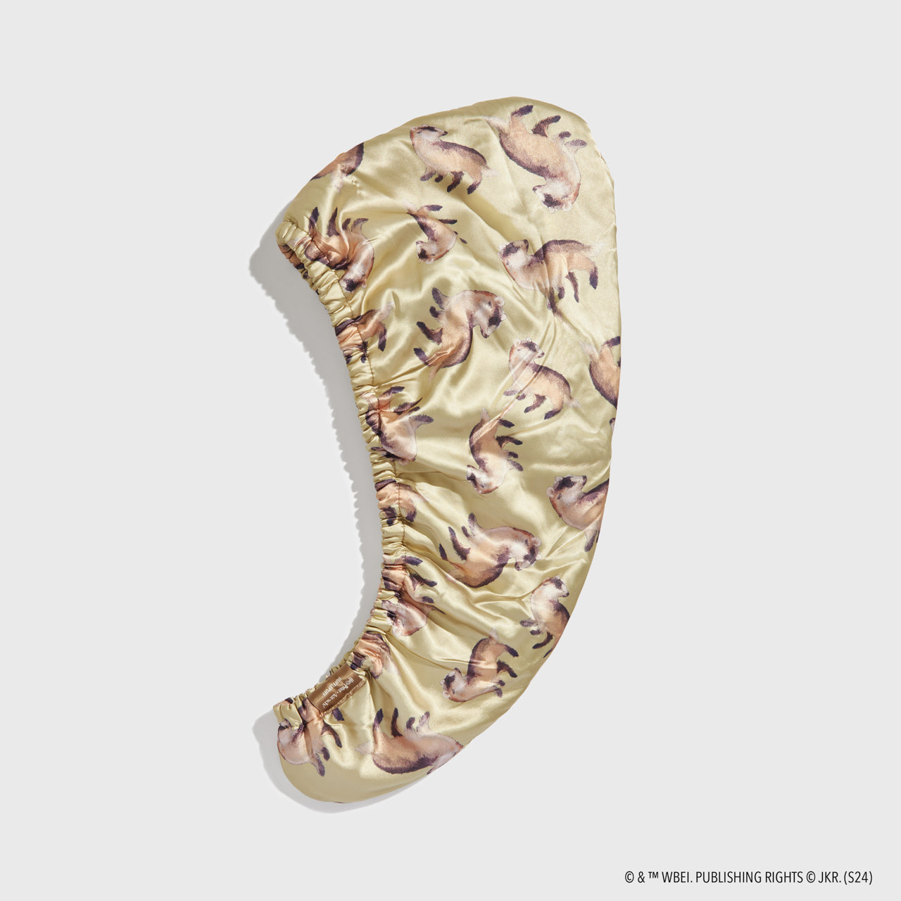 Kitsch x Harry Potter Satin Wrapped Hair Towel in Hufflepuff - Image 3