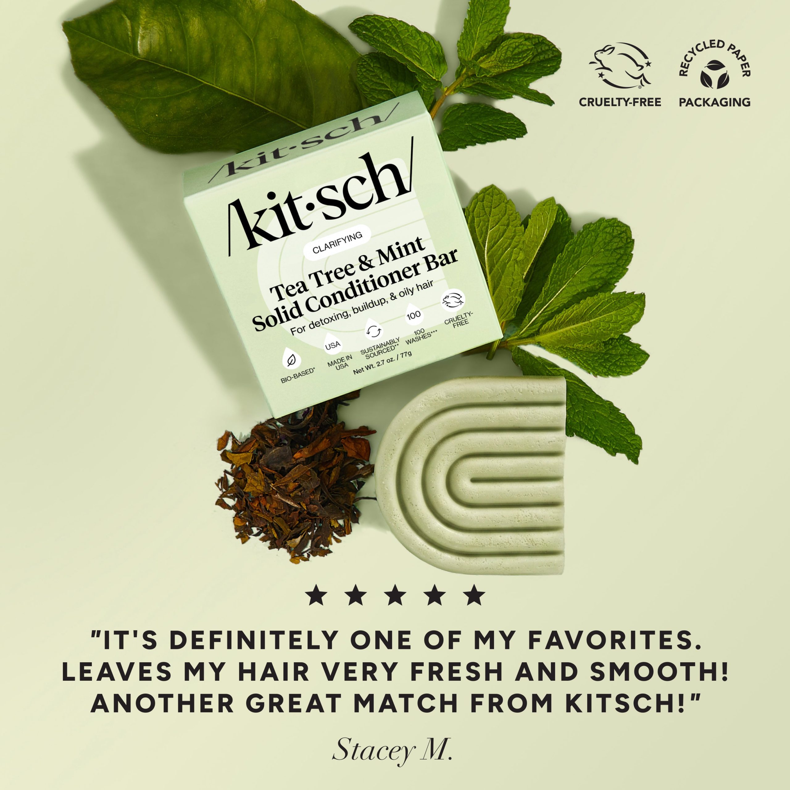 Tea Tree & Mint Clarifying Conditioner Bar - Image 2