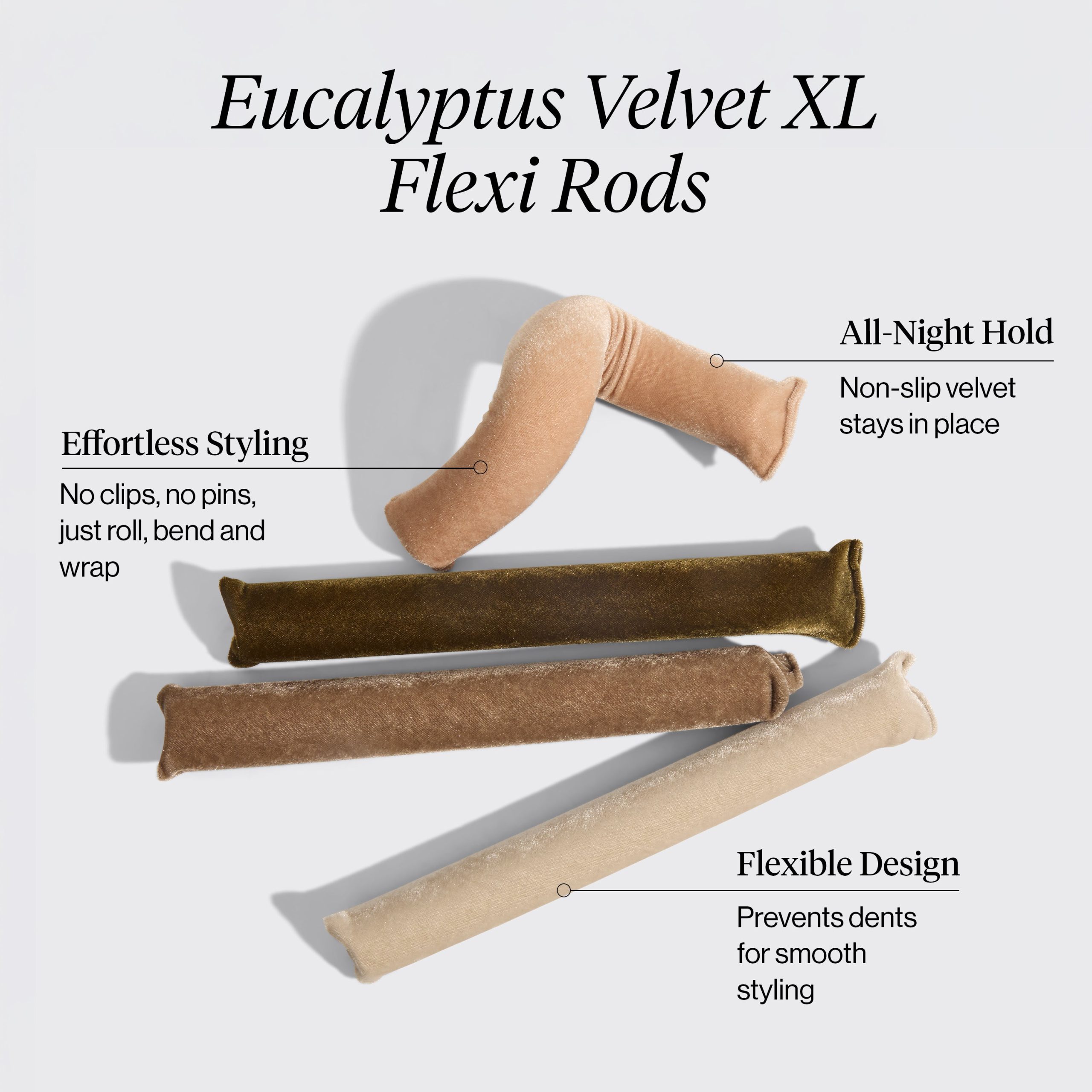 Eucalyptus Velvet XL Flexi Rods 4pc Set - Image 2