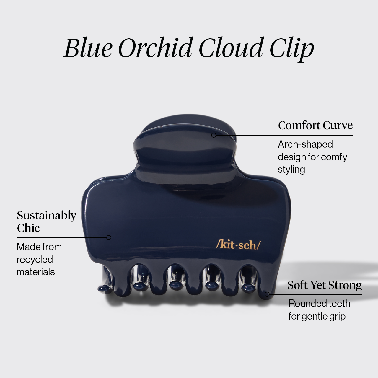 Blue Orchid Cloud Claw Clip - Medium - Image 3