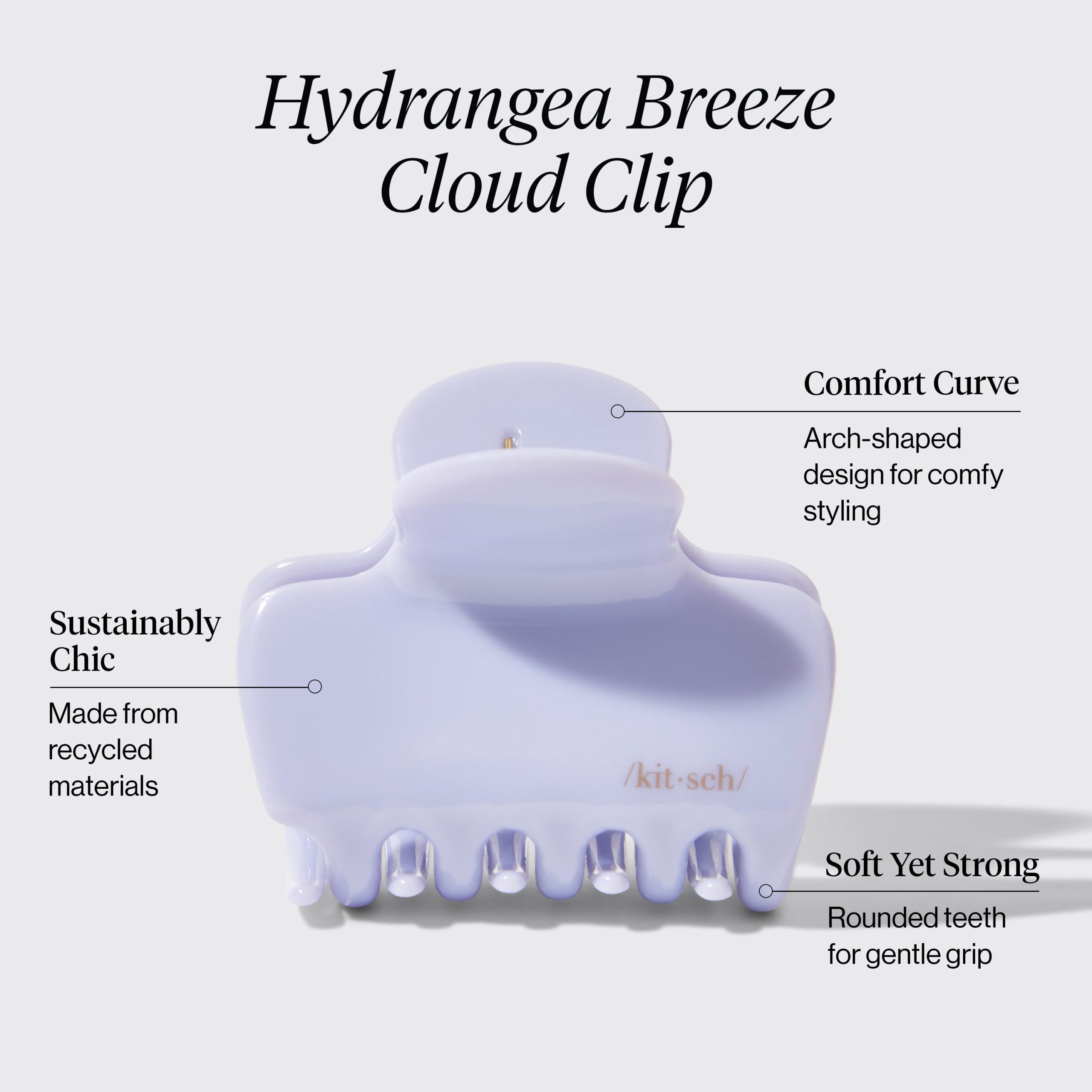 Hydrangea Breeze Cloud Claw Clip - Medium - Image 3