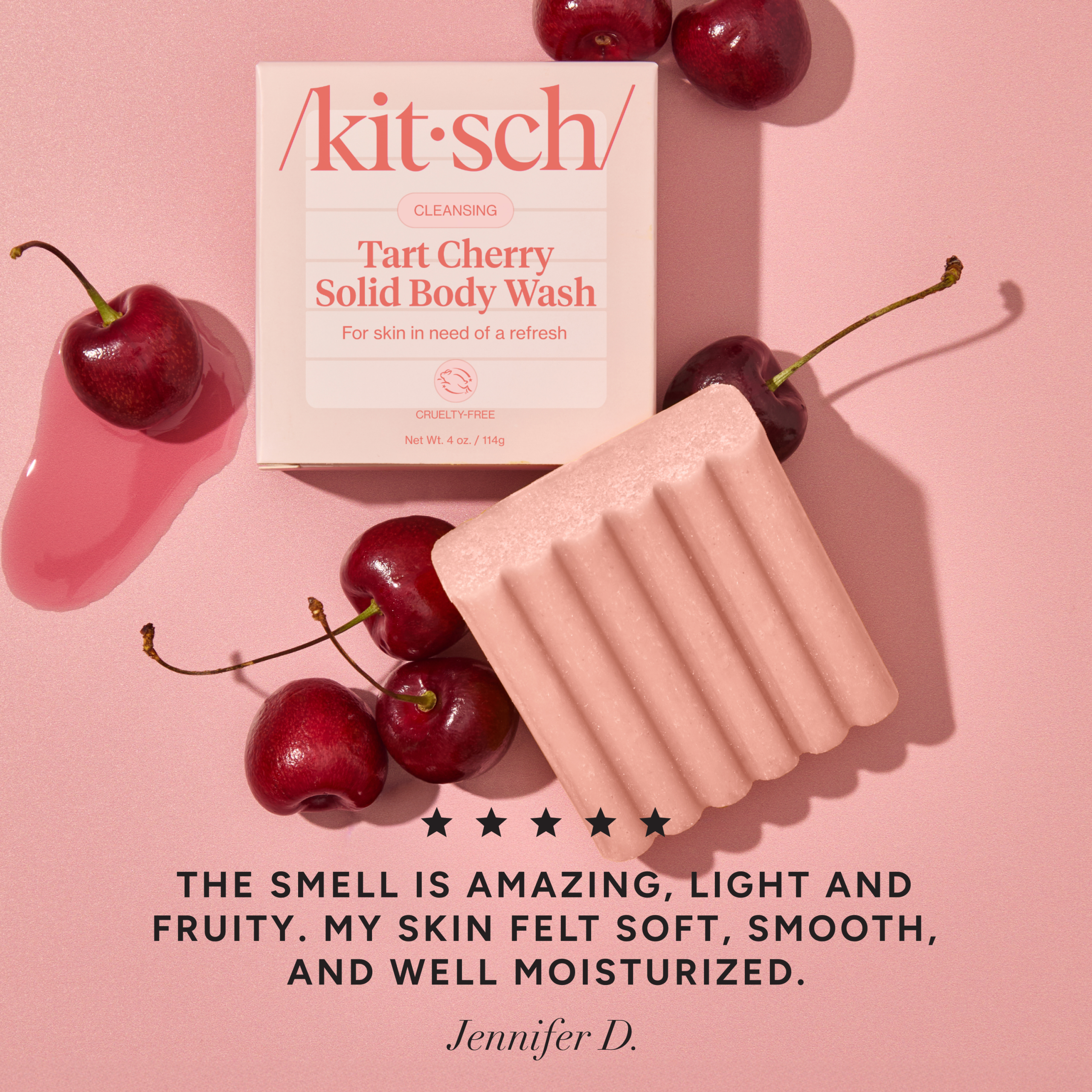 Cleansing Tart Cherry Solid Body Wash - Image 2