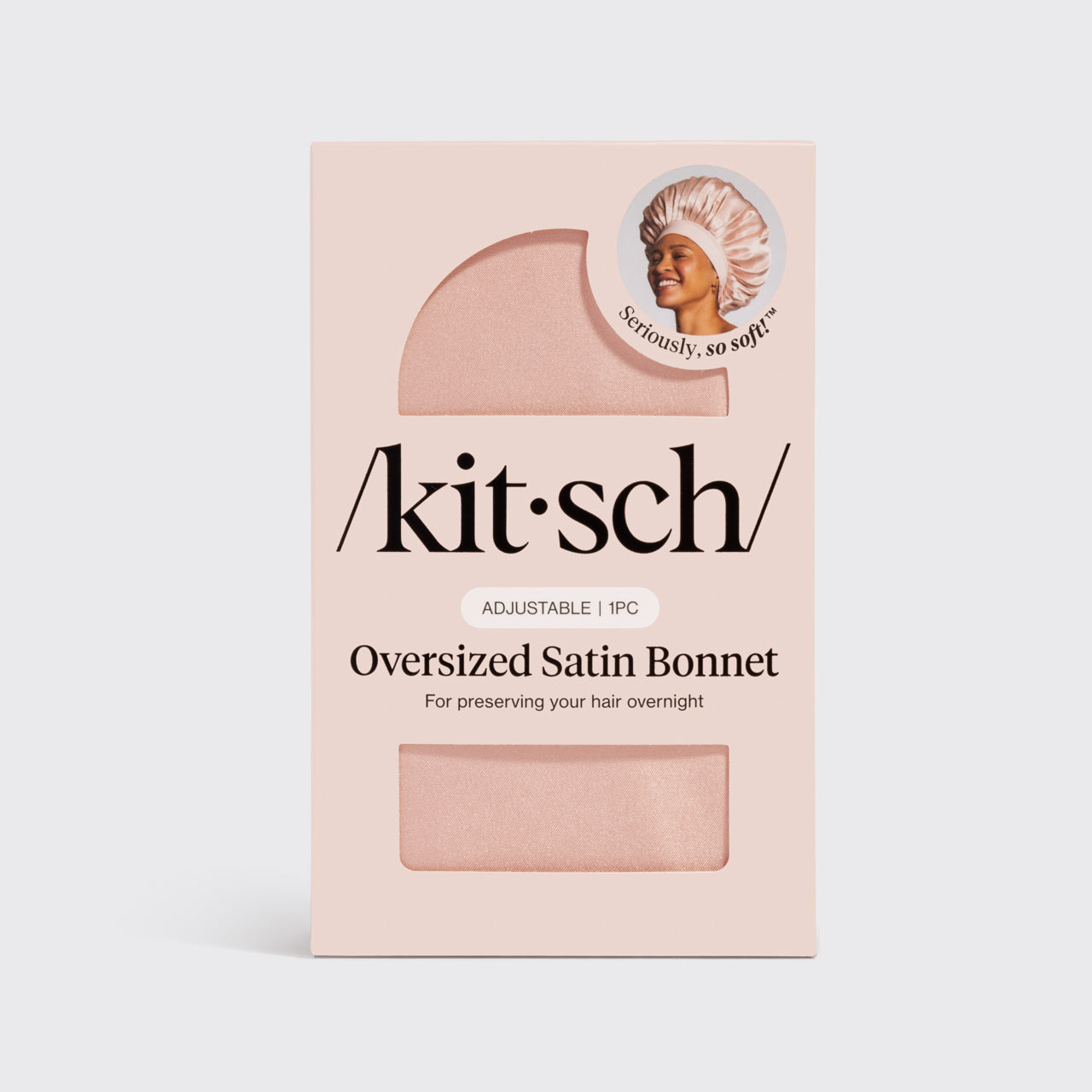 Blush Oversized Satin Bonnet - Image 6