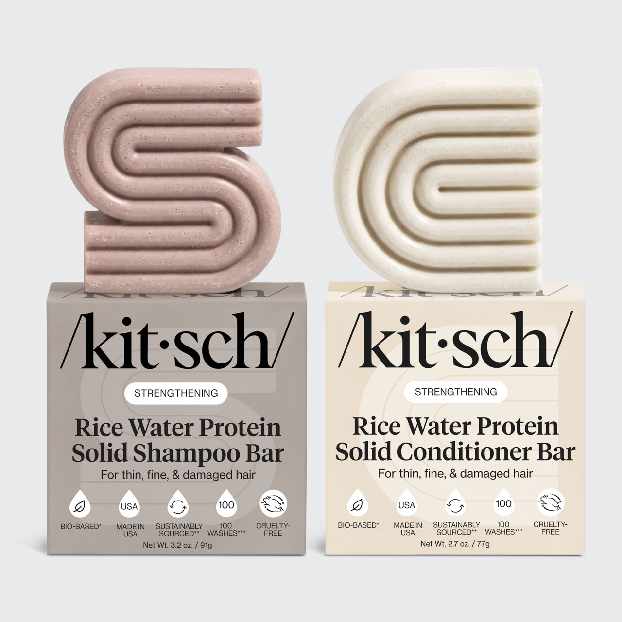 Rice Water Shampoo & Conditioner Combo + Bar Saver Bags Bundle - Image 2