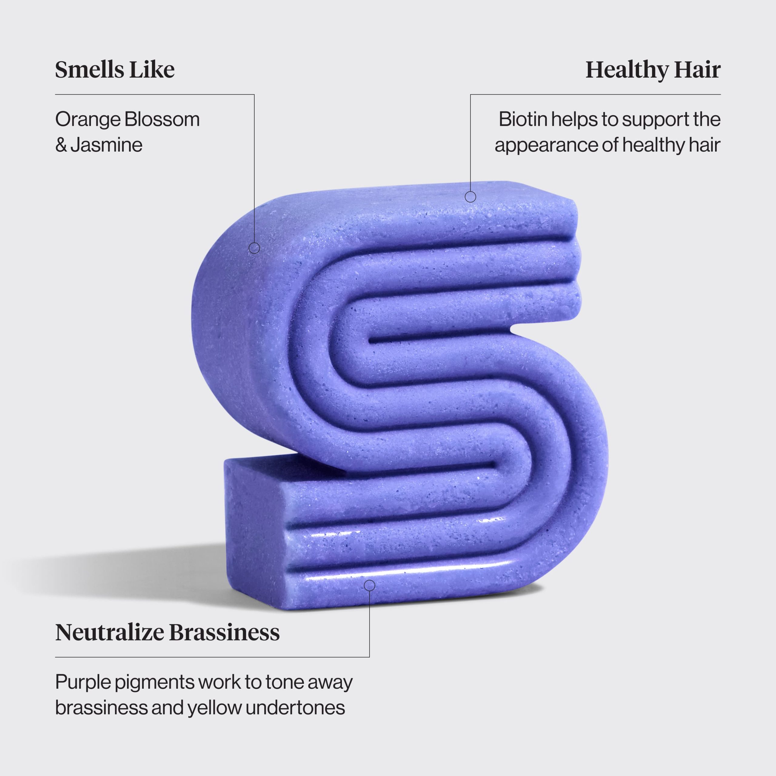 Purple Toning Shampoo & Conditioner Bar Combo for Color-Treated & Grey Hair - Image 5