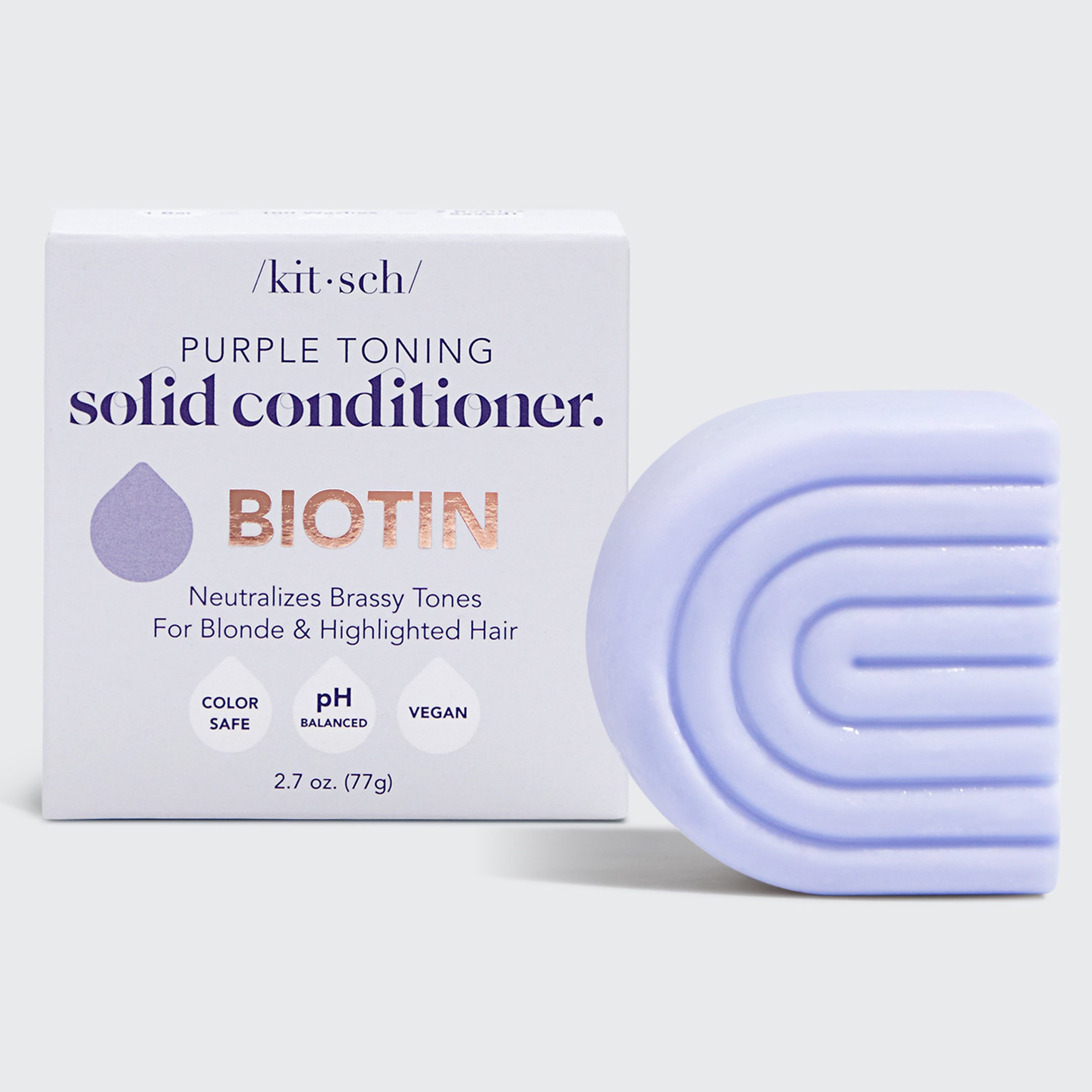 Purple Shampoo & Conditioner Bar with Biotin Caddy Bundle - Image 5