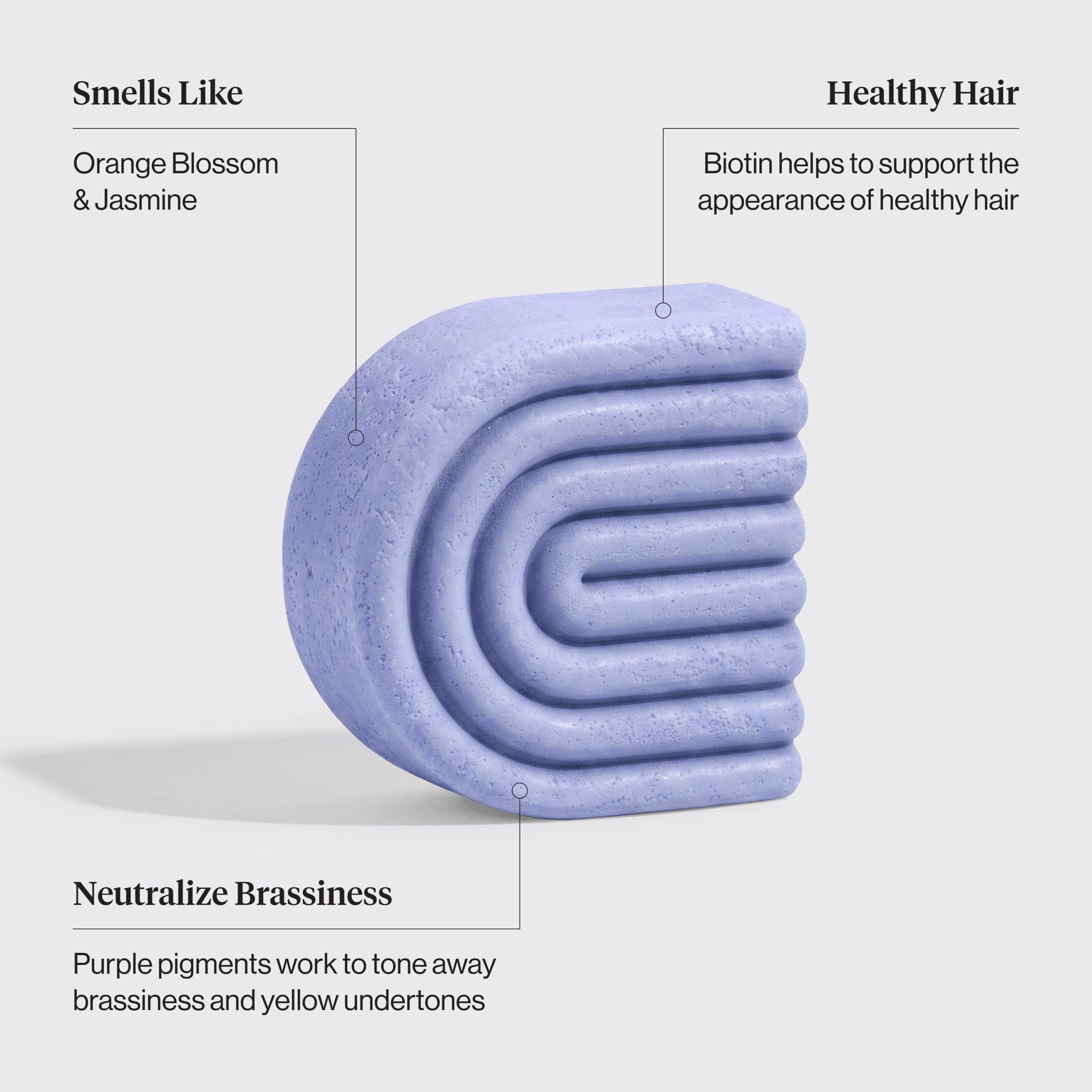 Purple Toning Shampoo & Conditioner Bar Combo for Color-Treated & Grey Hair - Image 3